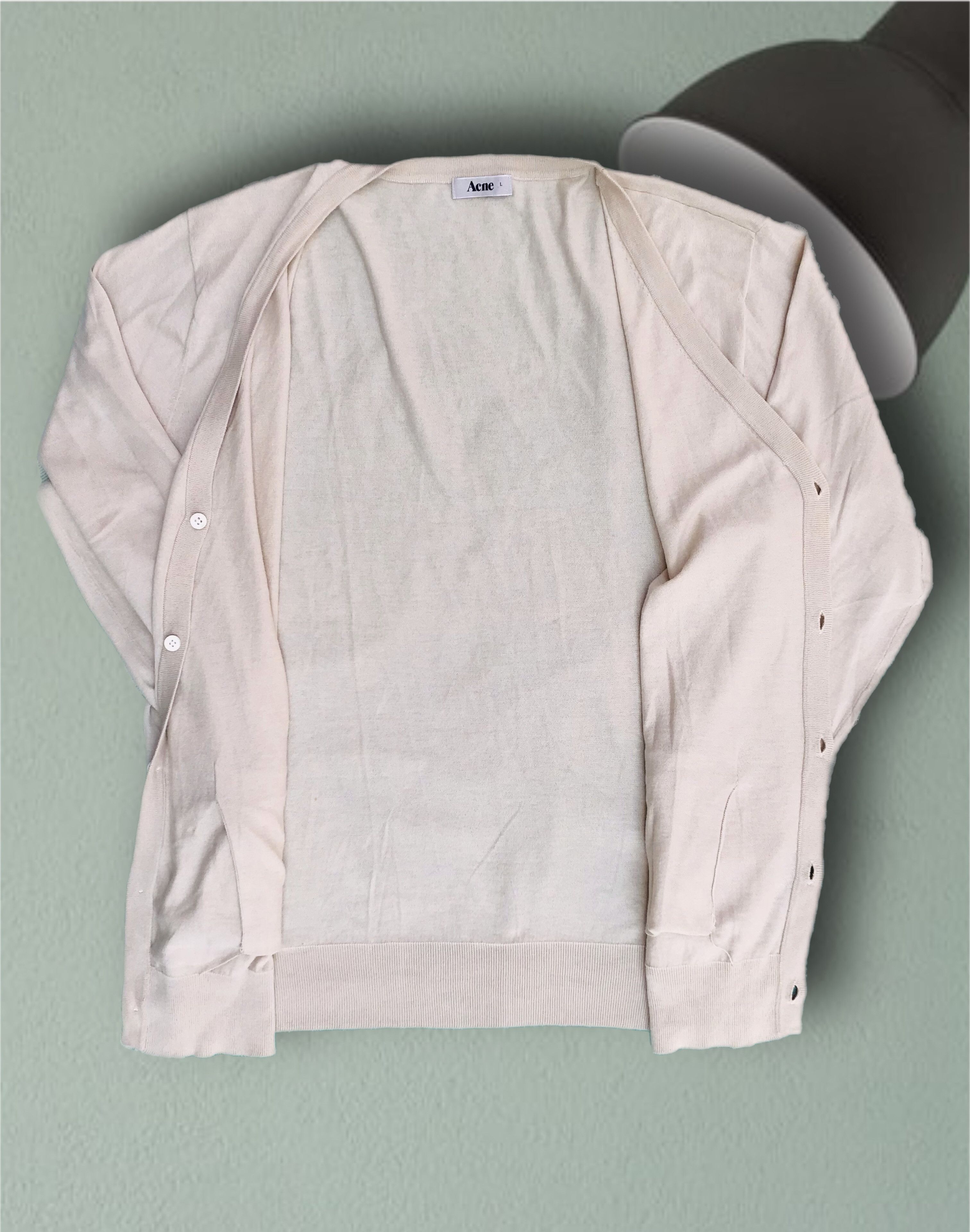 Acne Studios Acne Studios Long Cardigan Sweater Women’s V Neck Cotton Size L / US 10 / IT 46 - 4 Thumbnail