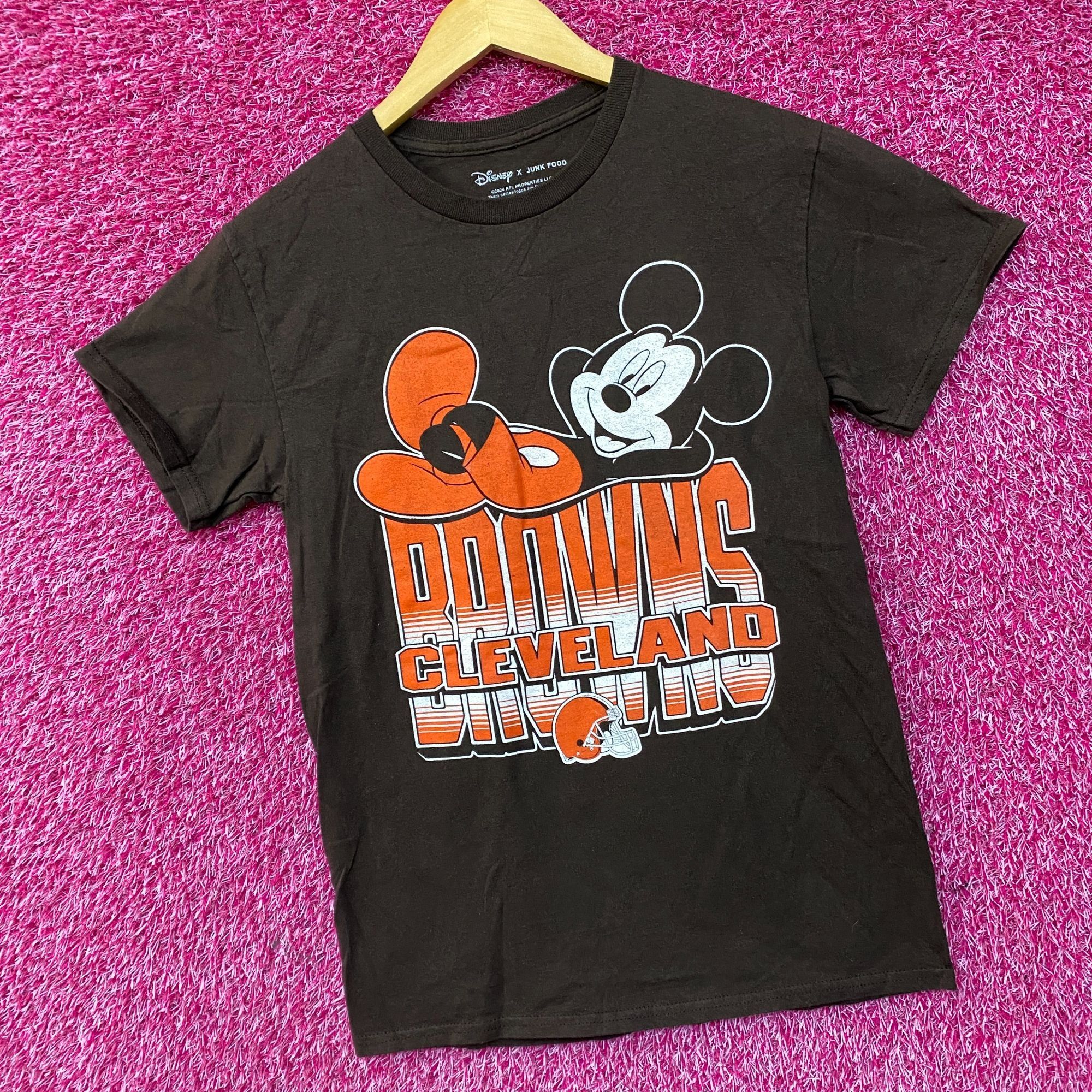 Disney Junk Food x NFL Disney Mickey Mouse Kick Back Browns Clevela Size US XS / EU 42 / 0 - 3 Thumbnail