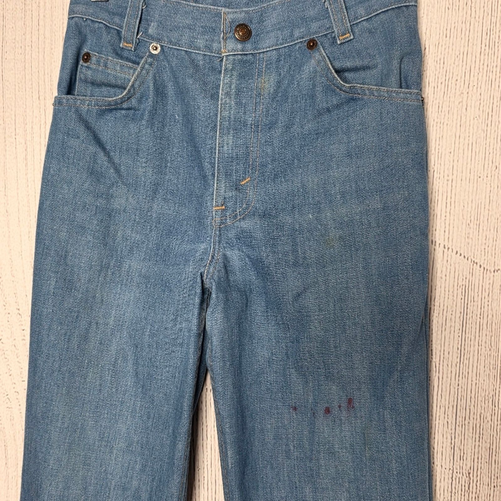 Levi's 70s Levi’s Orange Tab Flare Jeans USA W24 L31 (23x30.5) Size 23" - 2 Thumbnail