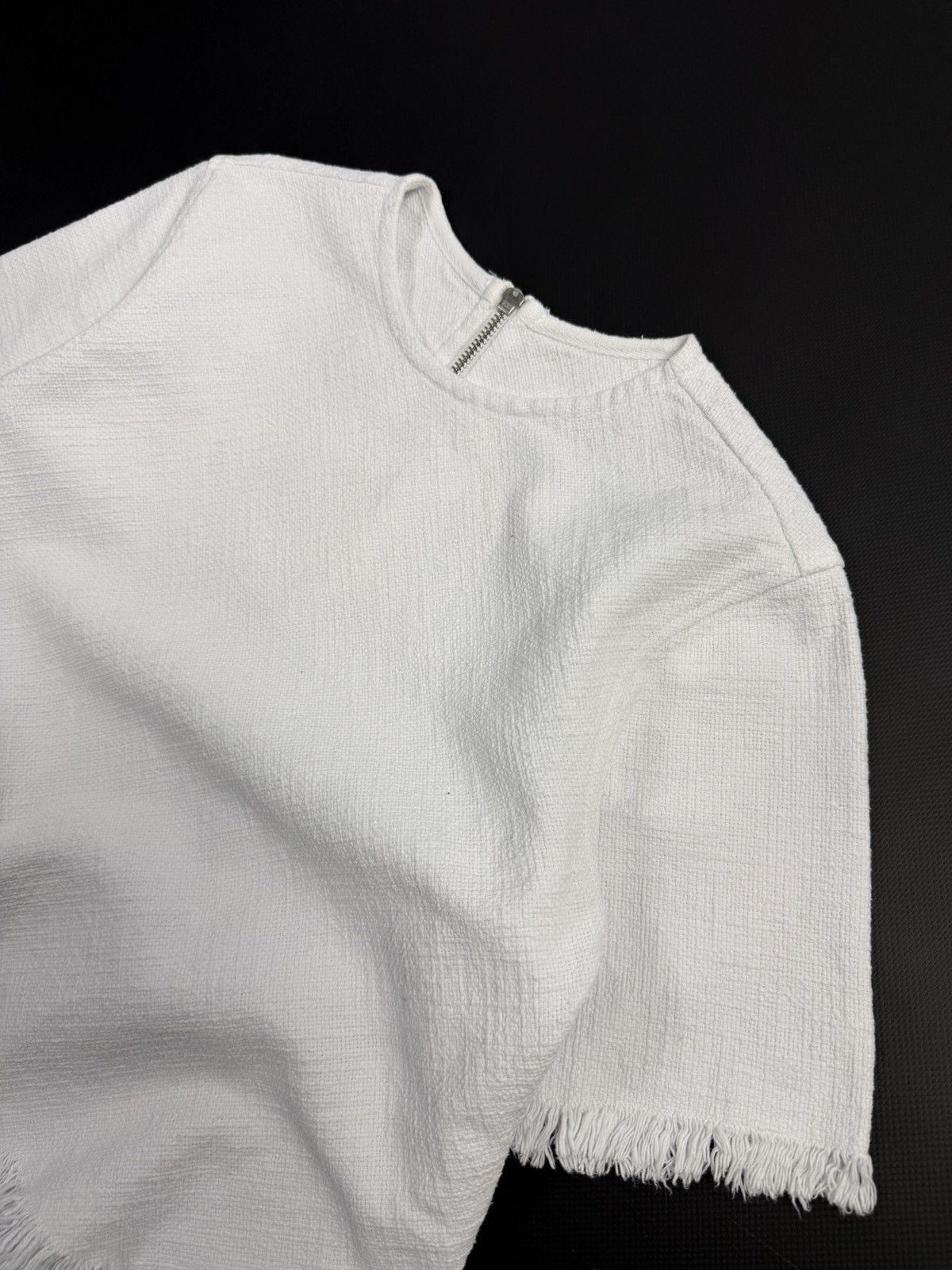 Alexander Wang Alexander Wang Archive Frayed Burlap Crop Top Designer Rare Size S / US 4 / IT 40 - 9 Thumbnail
