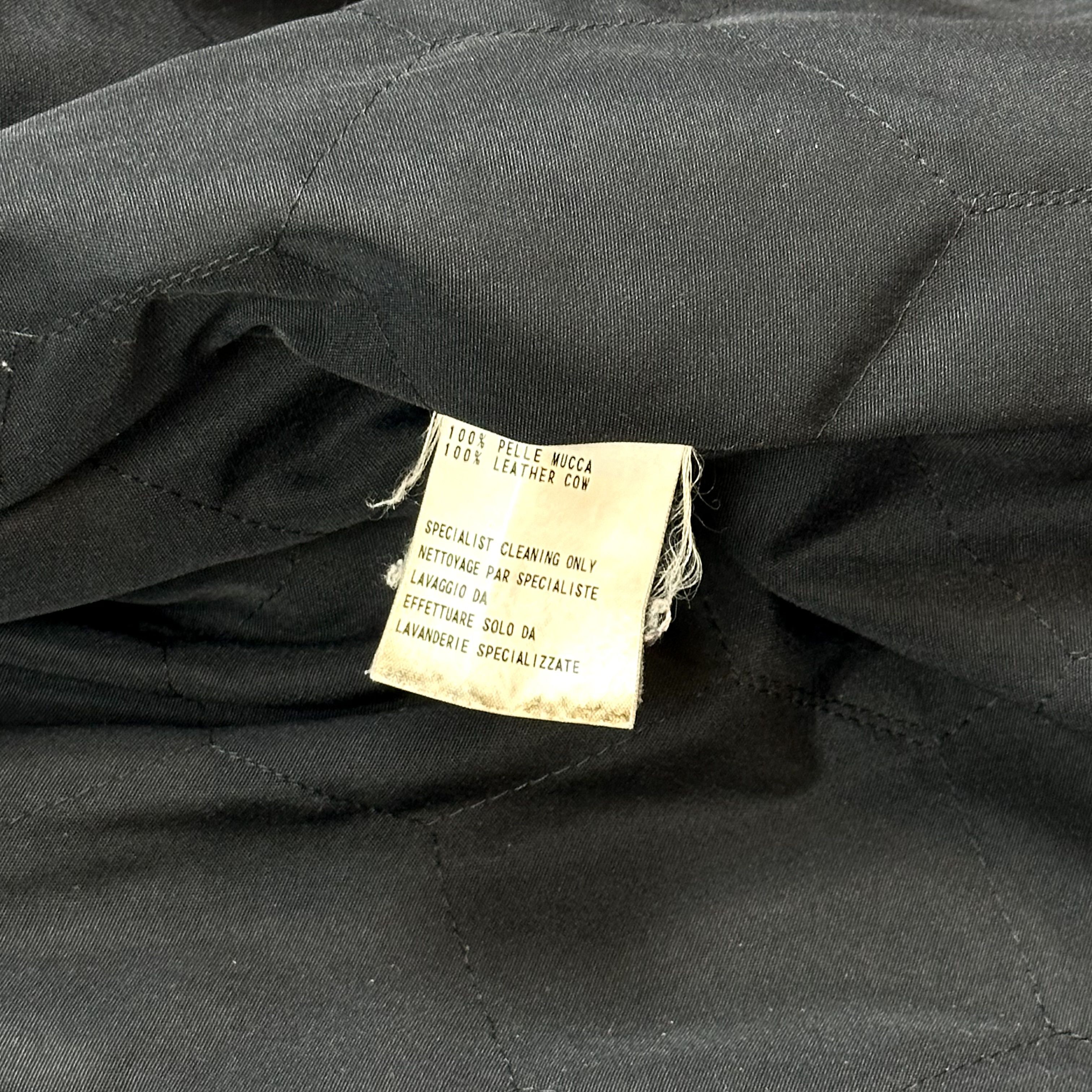 Dirk Bikkembergs Bikkembergs Matrix Leather Jacket Size US XL / EU 56 / 4 - 8 Thumbnail