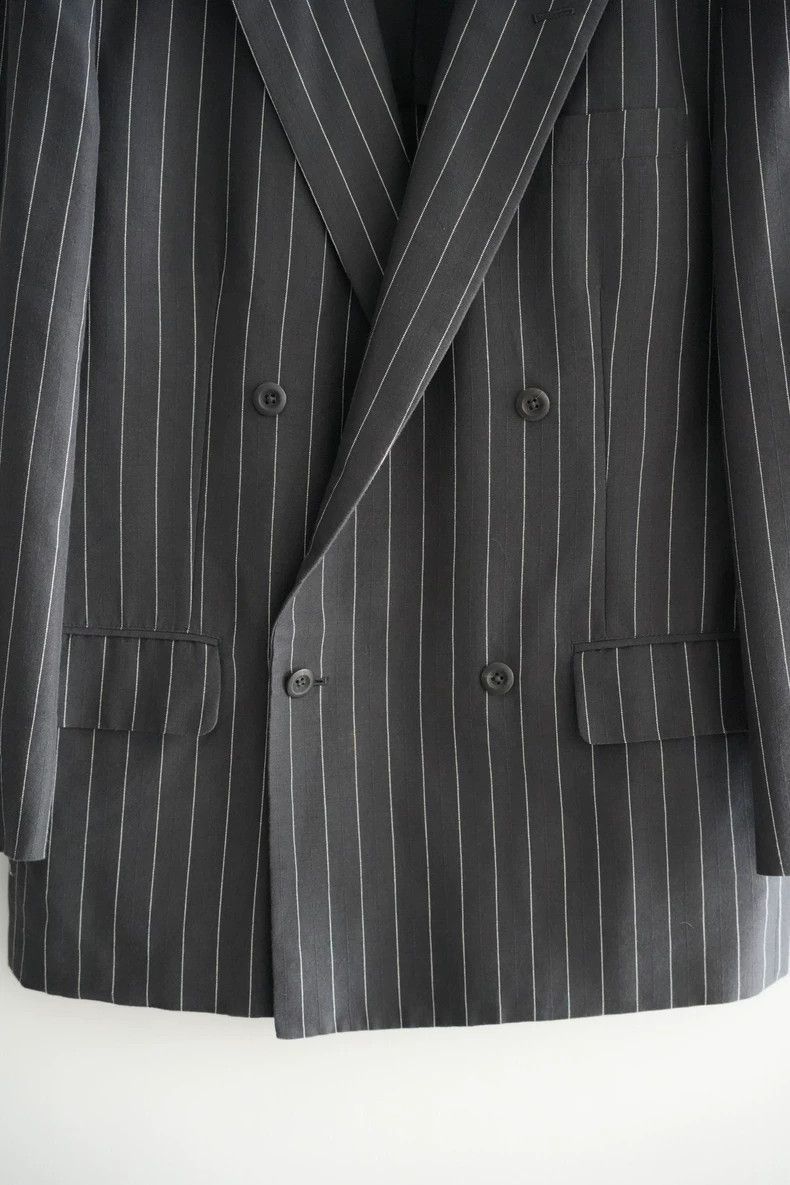 Yohji Yamamoto Yohji Yamamoto Yohji Yamamoto Striped Double-Breasted Blaz Size US S / EU 44-46 / 1 - 4 Thumbnail