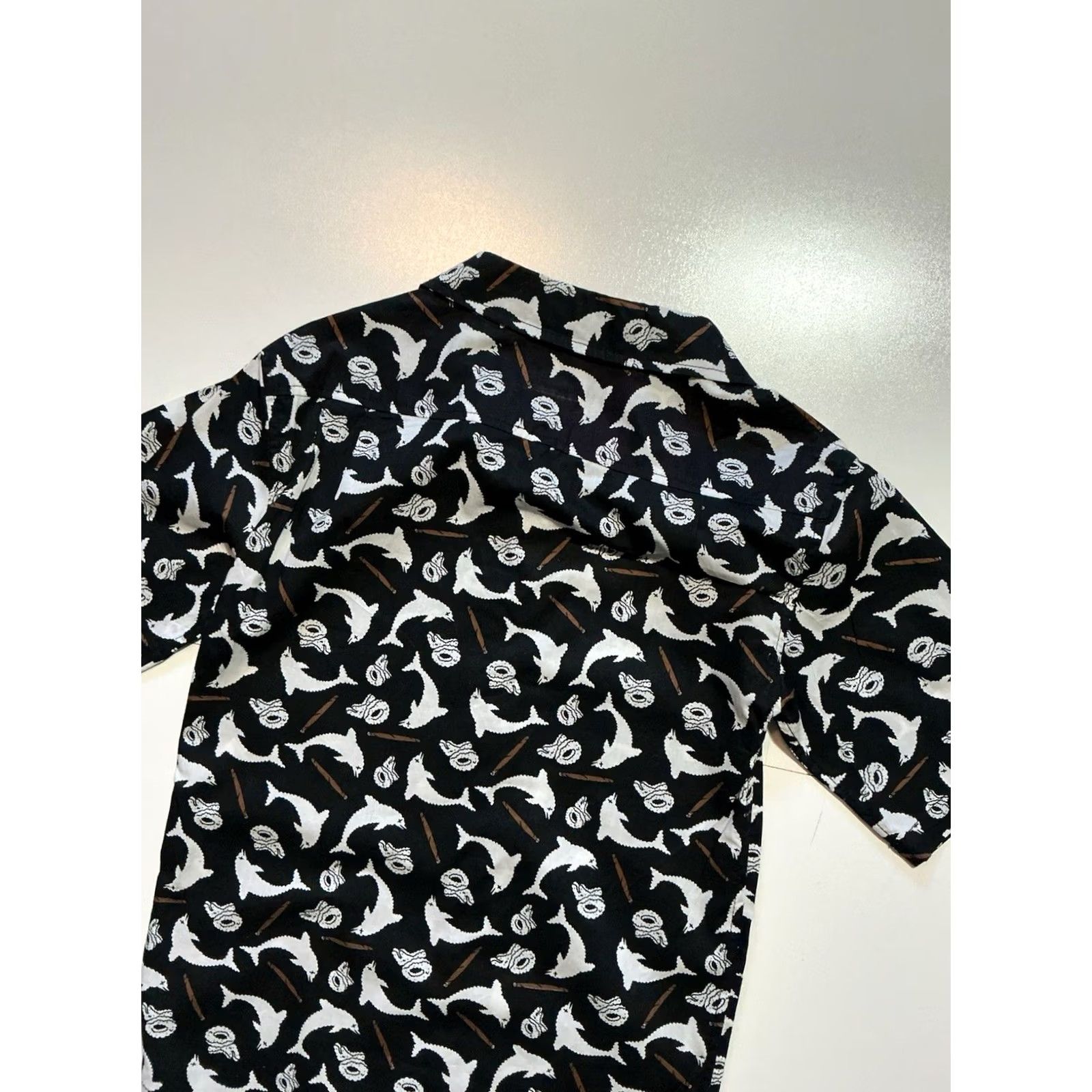 Odd Future Odd Future OFWGKTA Jasper Dolphin Joint Blunt AOP S/S Button Shirt Sz S Mens Black Button Short Sleeve Shirt Size US S / EU 44-46 / 1 - 4 Thumbnail