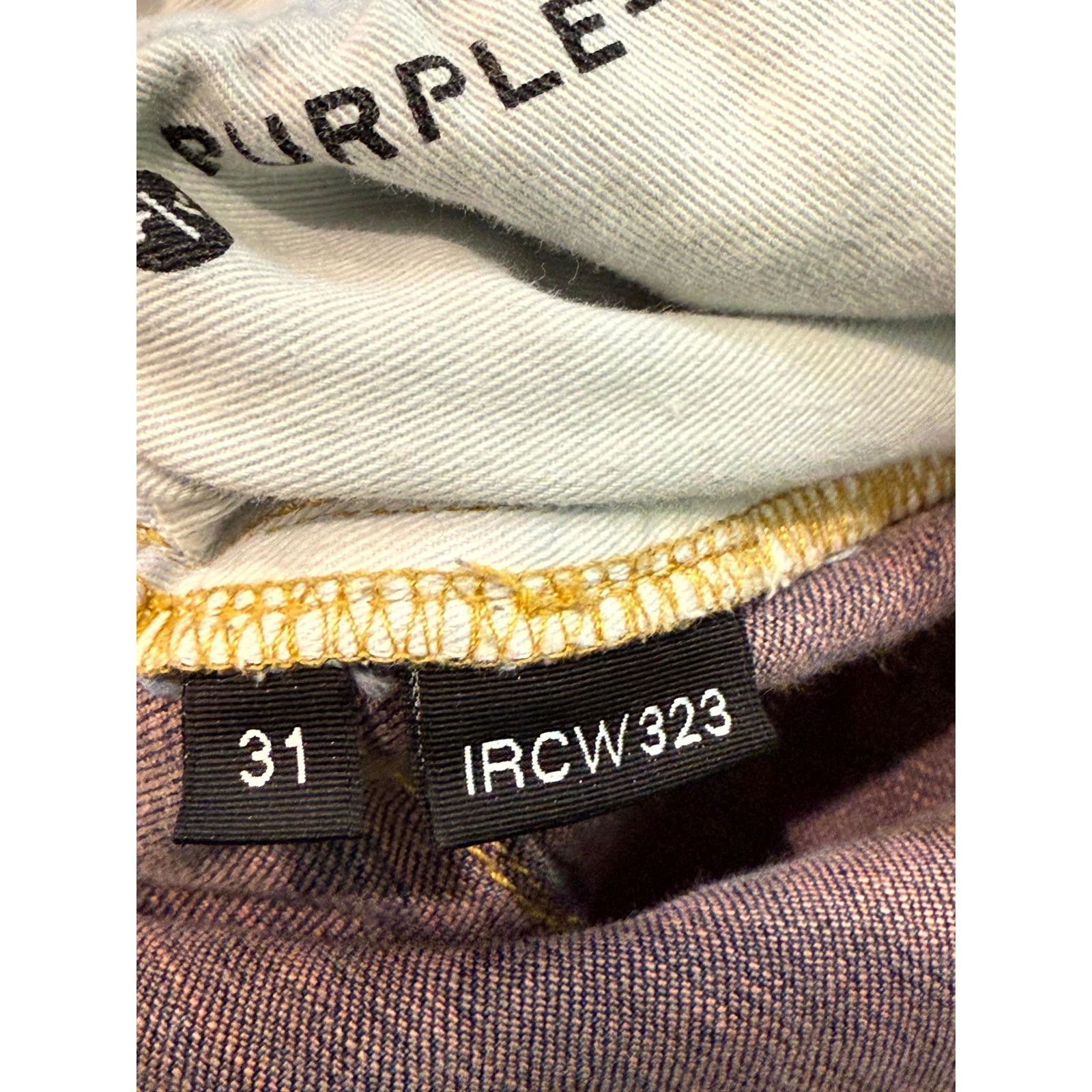 Purple Brand Purple Brand Red Stitch Light Wash Jeans Size US 31 - 4 Thumbnail