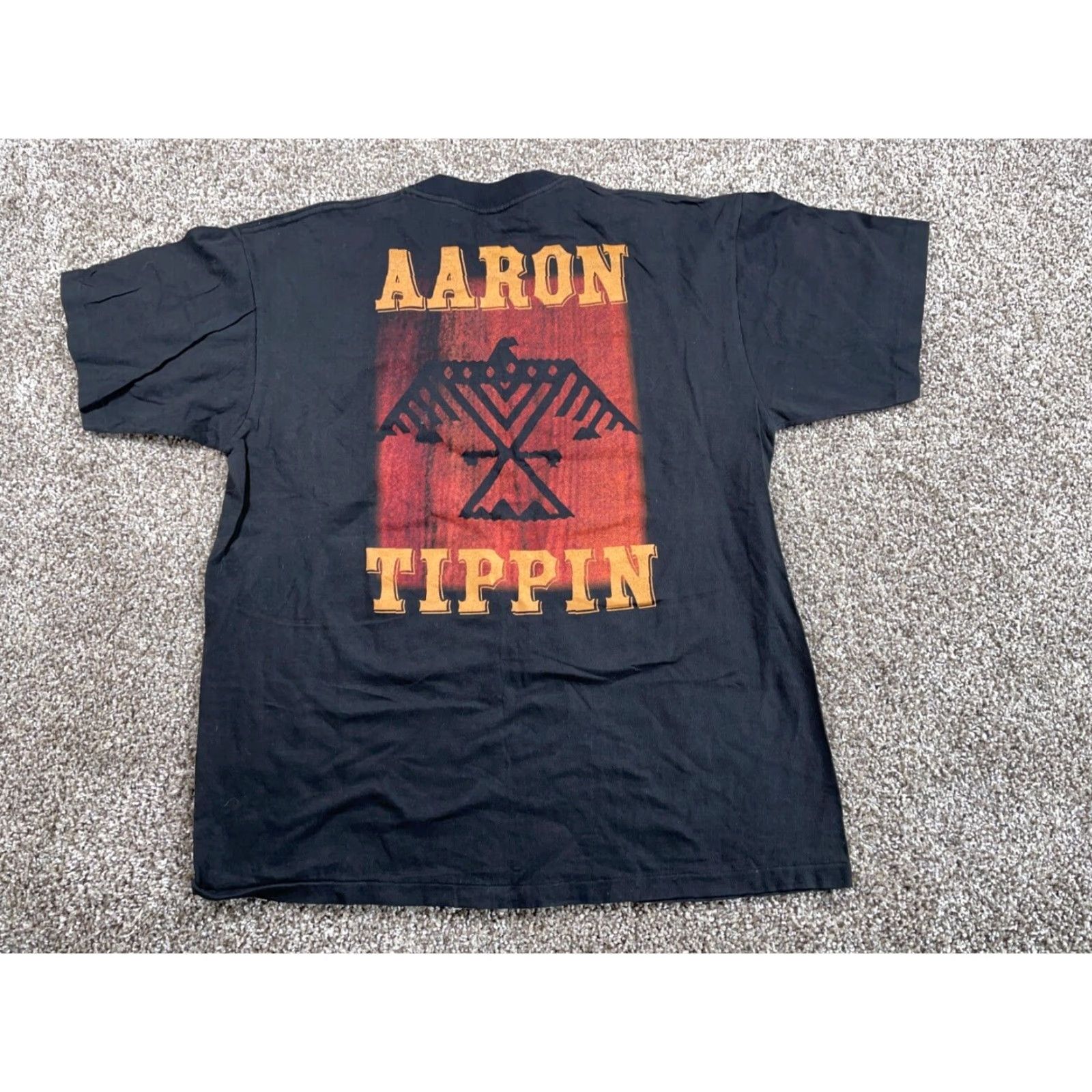 Vintage Vintage 1995 Winterland Aaron Tippin T-Shirt Adult XL Black Retro Music Graphic Tee Men Size US XL / EU 56 / 4 - 2 Thumbnail