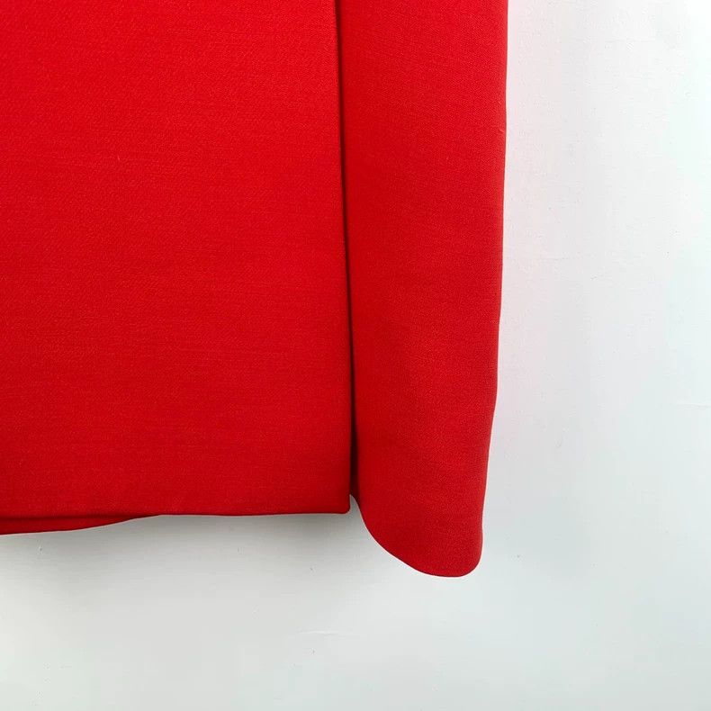 Dior Dior Red wool lapel double-breasted sleeveless dress Size XS / US 0-2 / IT 36-38 - 4 Thumbnail