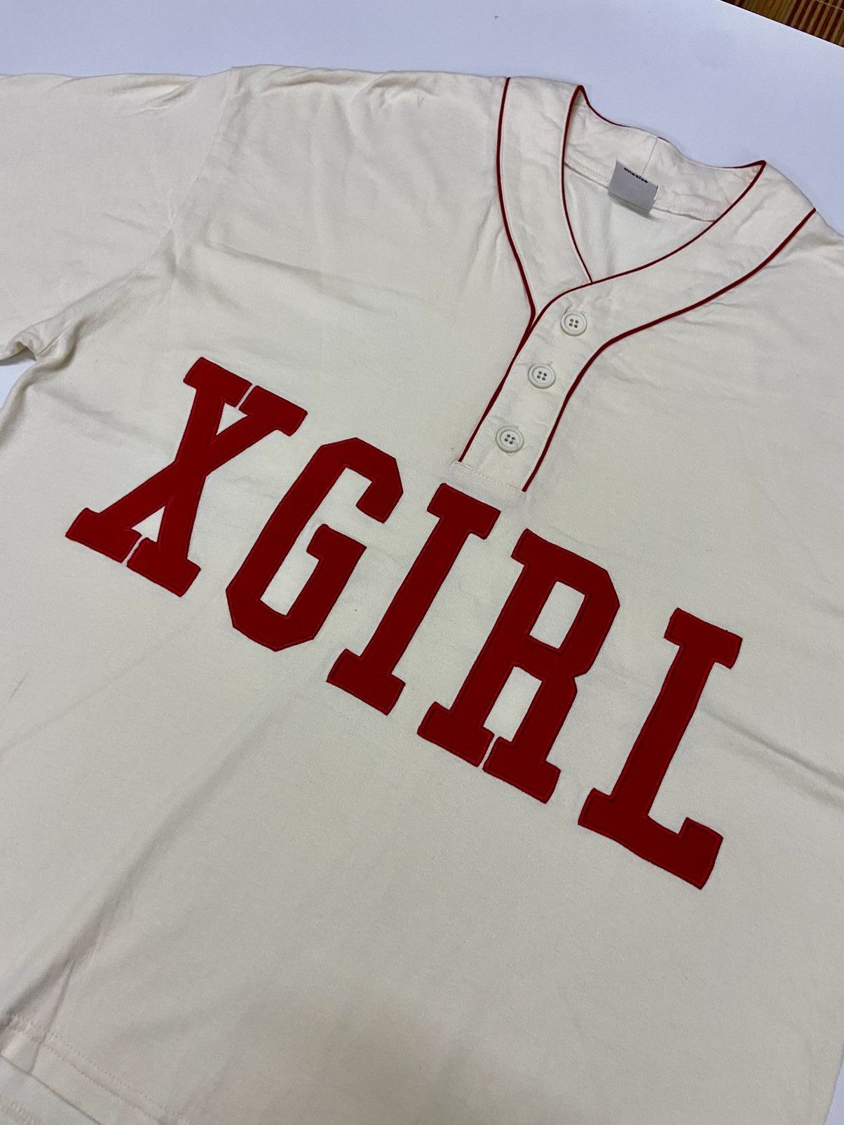 X-Girl X GIRL BAGGY BASEBALL SHIRT Size ONE SIZE - 13 Thumbnail
