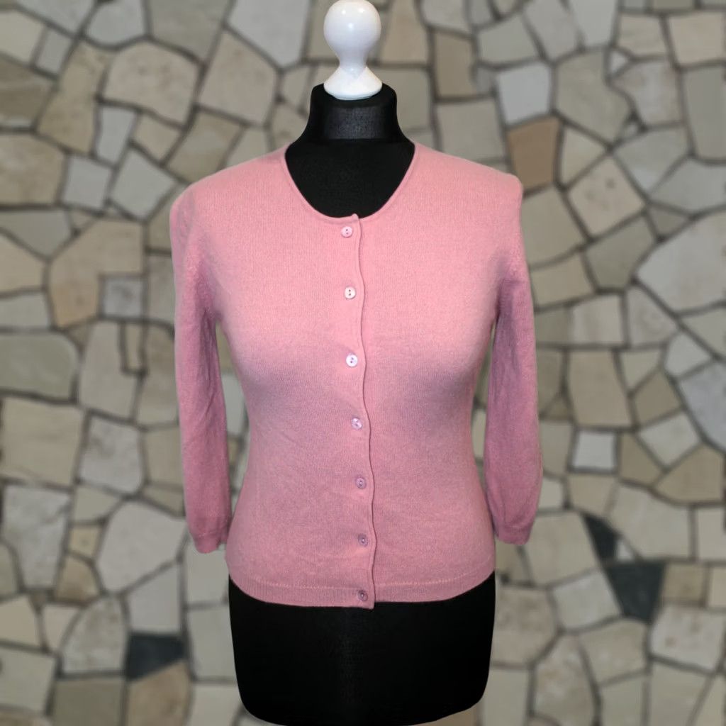Pinko Blunauta womens pink jumper cardigan 100% cashmere Size M Size M / US 6-8 / IT 42-44 - 1 Thumbnail