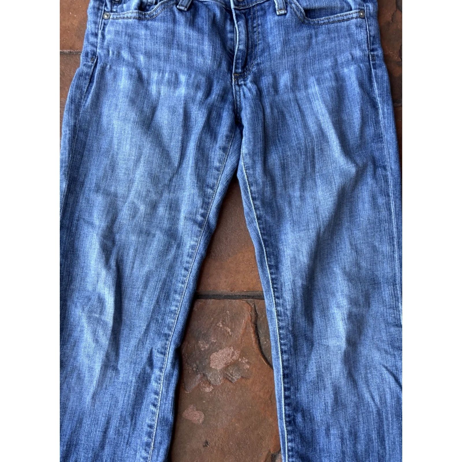 Vintage AG Adriano Goldschmied The Angel Bootcut Denim Jeans Womens 26R Light Blue Size 26" / US 2 / IT 38 - 5 Thumbnail
