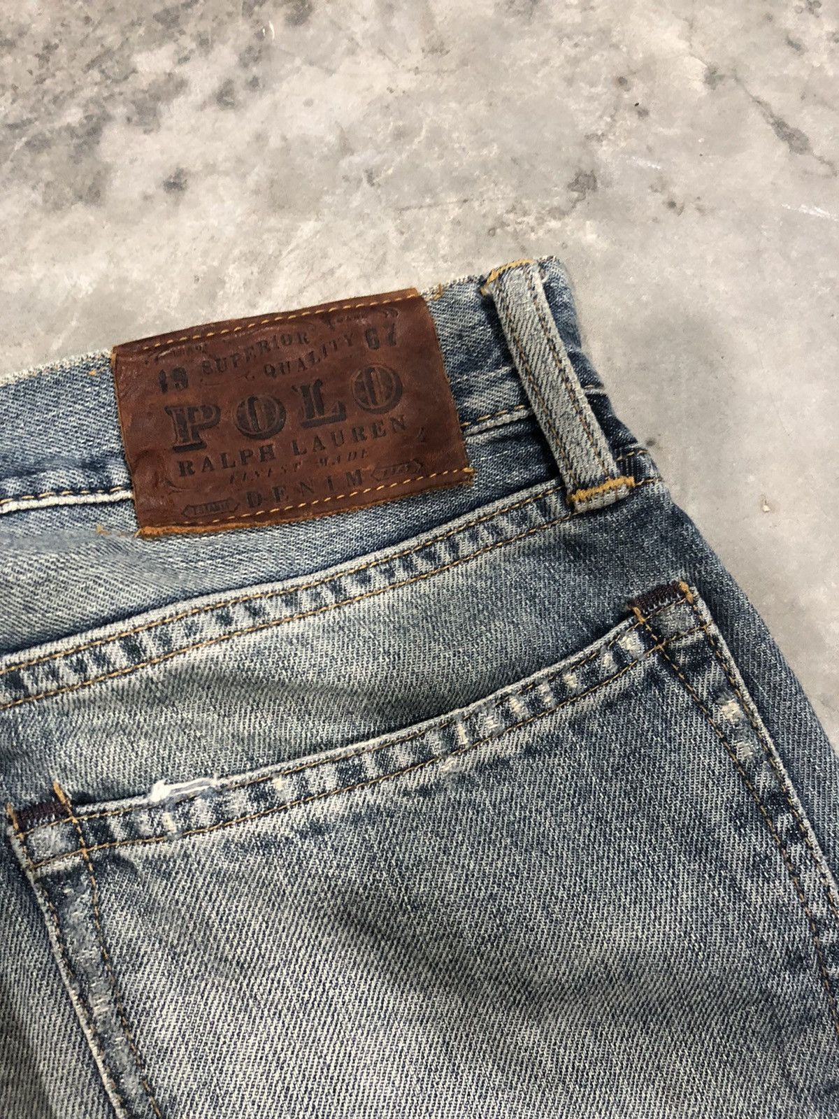 Polo Ralph Lauren × Vintage Vintage PRL Ralph Lauren RL Jeans Washedstone Size US 34 / EU 50 - 19 Thumbnail