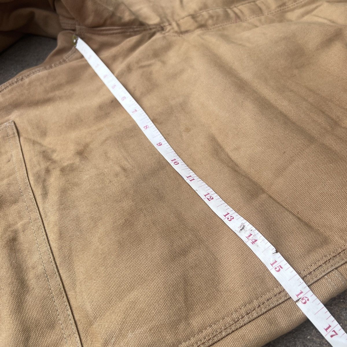 Carhartt Vintage 90s Carhartt Tan Distressed Double Knee Overall48x30 Size US 44 / EU 60 - 17 Thumbnail