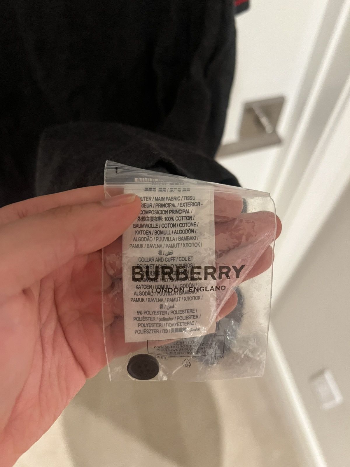 Burberry Burberry Grenford Polo Charcoal Grey Size US M / EU 48-50 / 2 - 5 Thumbnail