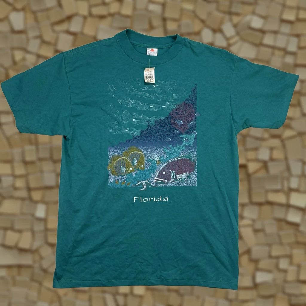 Vintage VINTAGE Florida Ocean Graphic Sunshine Apparel T-Shirt XS XL? Size US XL / EU 56 / 4 - 1 Thumbnail