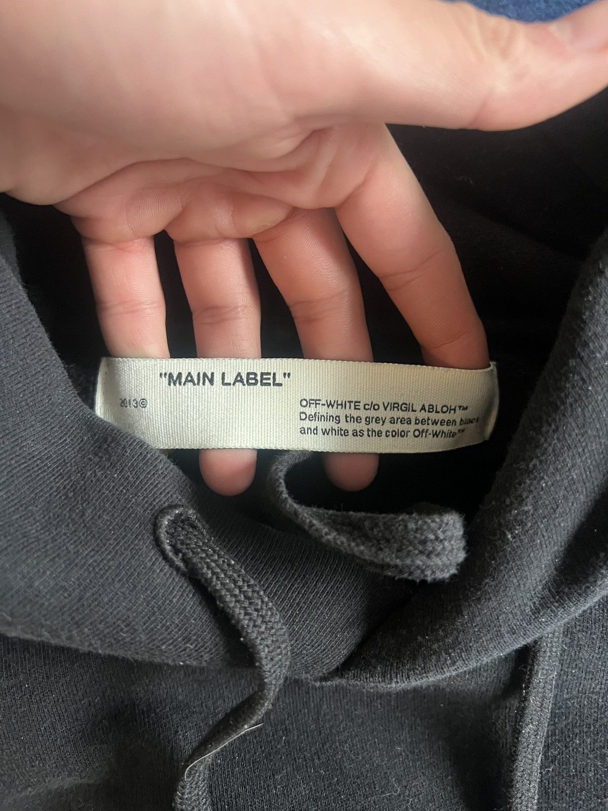 Off-White Off White Unfinished Diag Hoodie FW19 Size US M / EU 48-50 / 2 - 4 Thumbnail