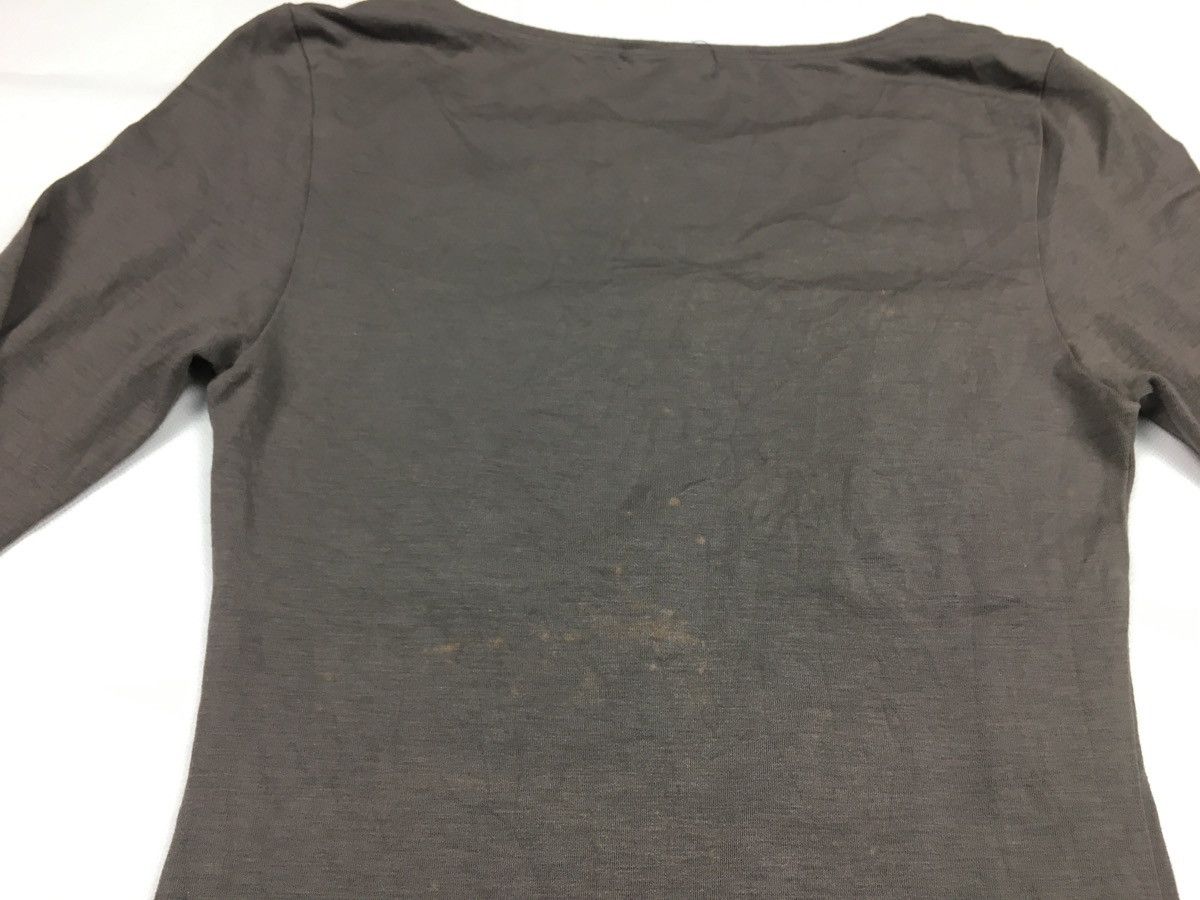 Japanese Brand Yohji Yamamoto Y’s For Living Inner Stretchable Tee Size XS / US 0-2 / IT 36-38 - 12 Thumbnail