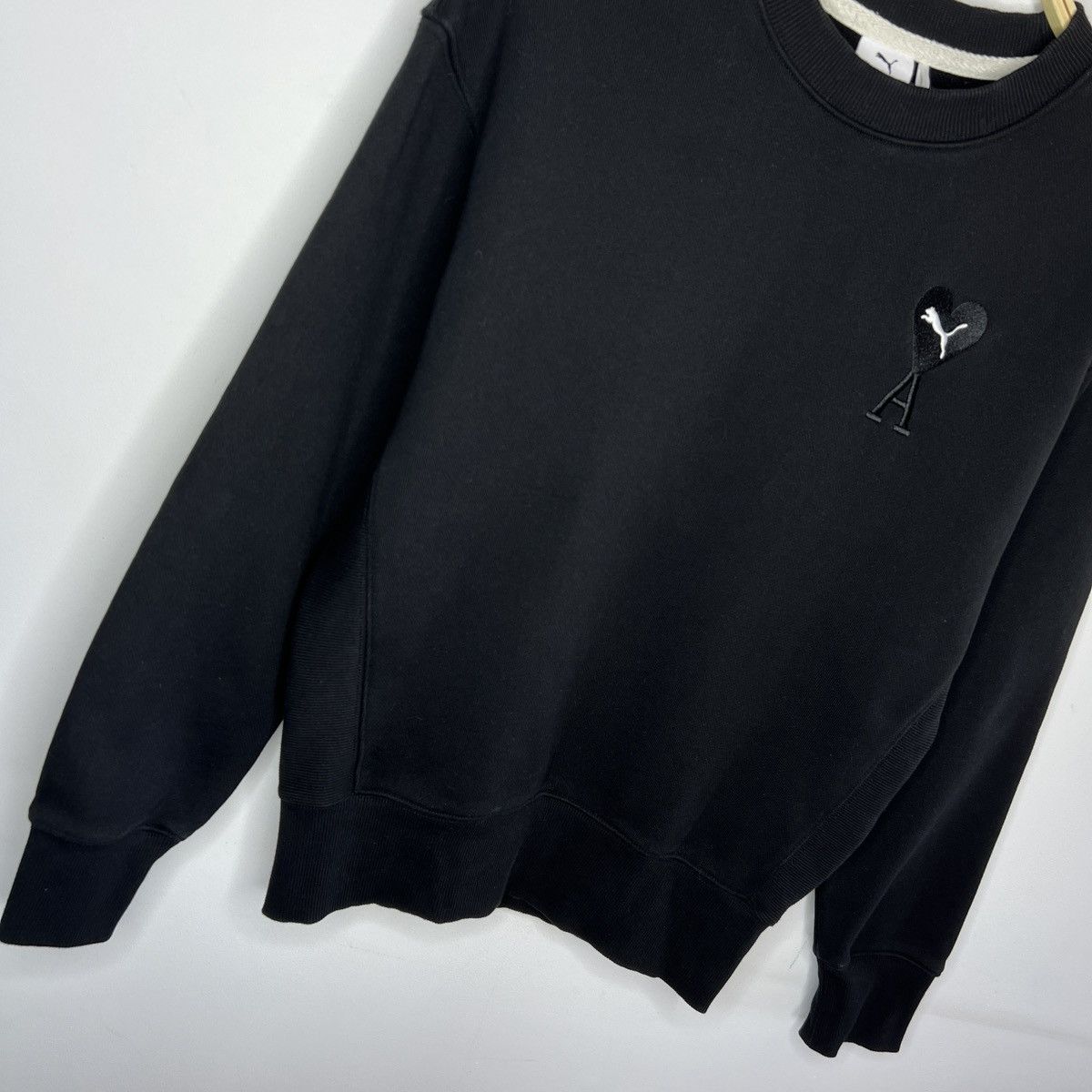AMI Puma x AMI Black Crewneck Sweatshirt Size S Mens Size US S / EU 44-46 / 1 - 3 Thumbnail