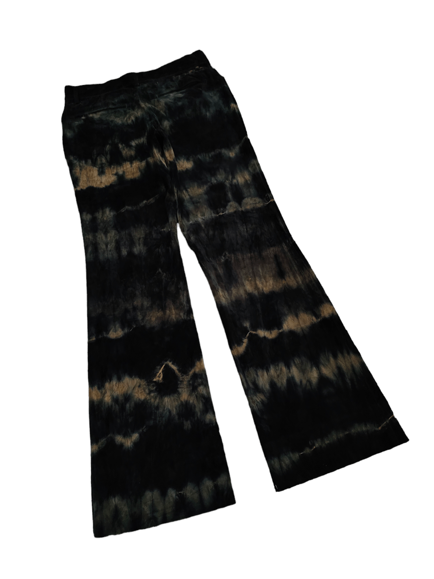 5351 POUR LES HOMMES Flare Pants 5351 Pour Les Homme Tie Dye Bootcut Y2k Size US 31 - 13 Thumbnail