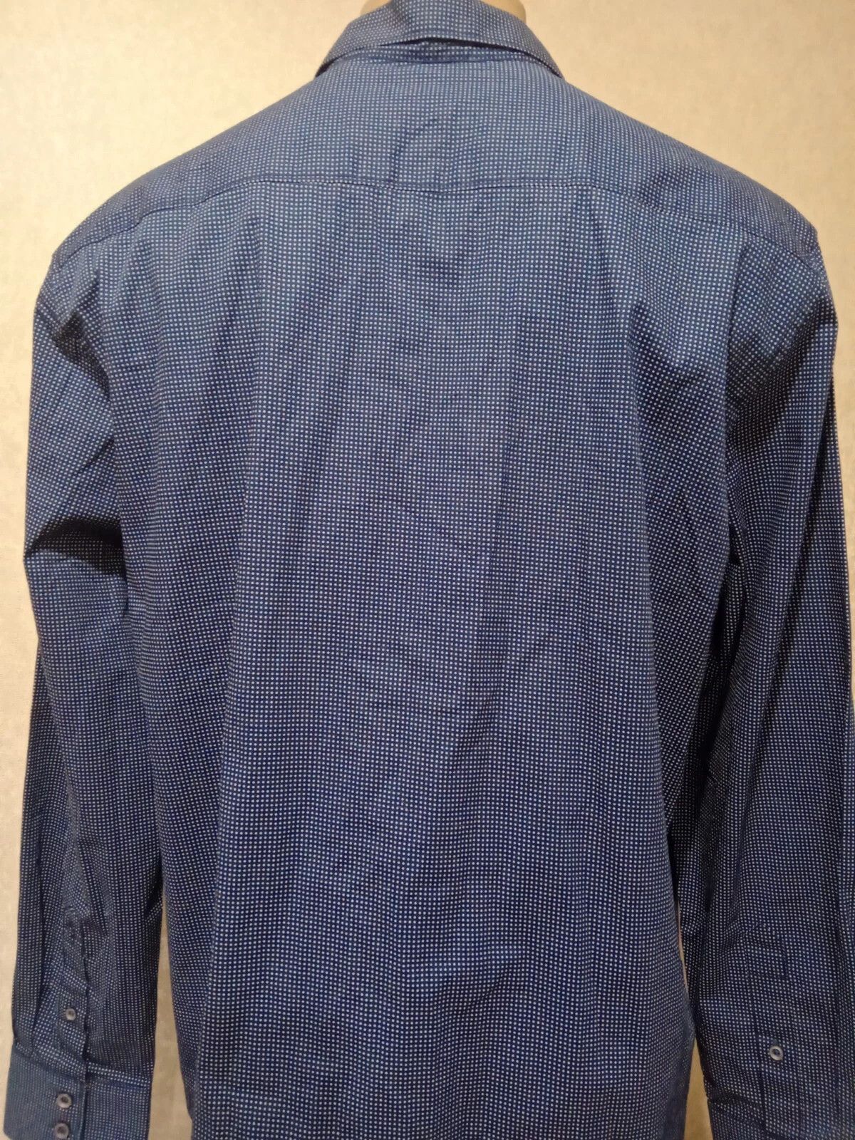 Robert Graham NWT Robert Graham McCall Navy Blue, Polka Dot Shirt Size L Size US L / EU 52-54 / 3 - 4 Thumbnail