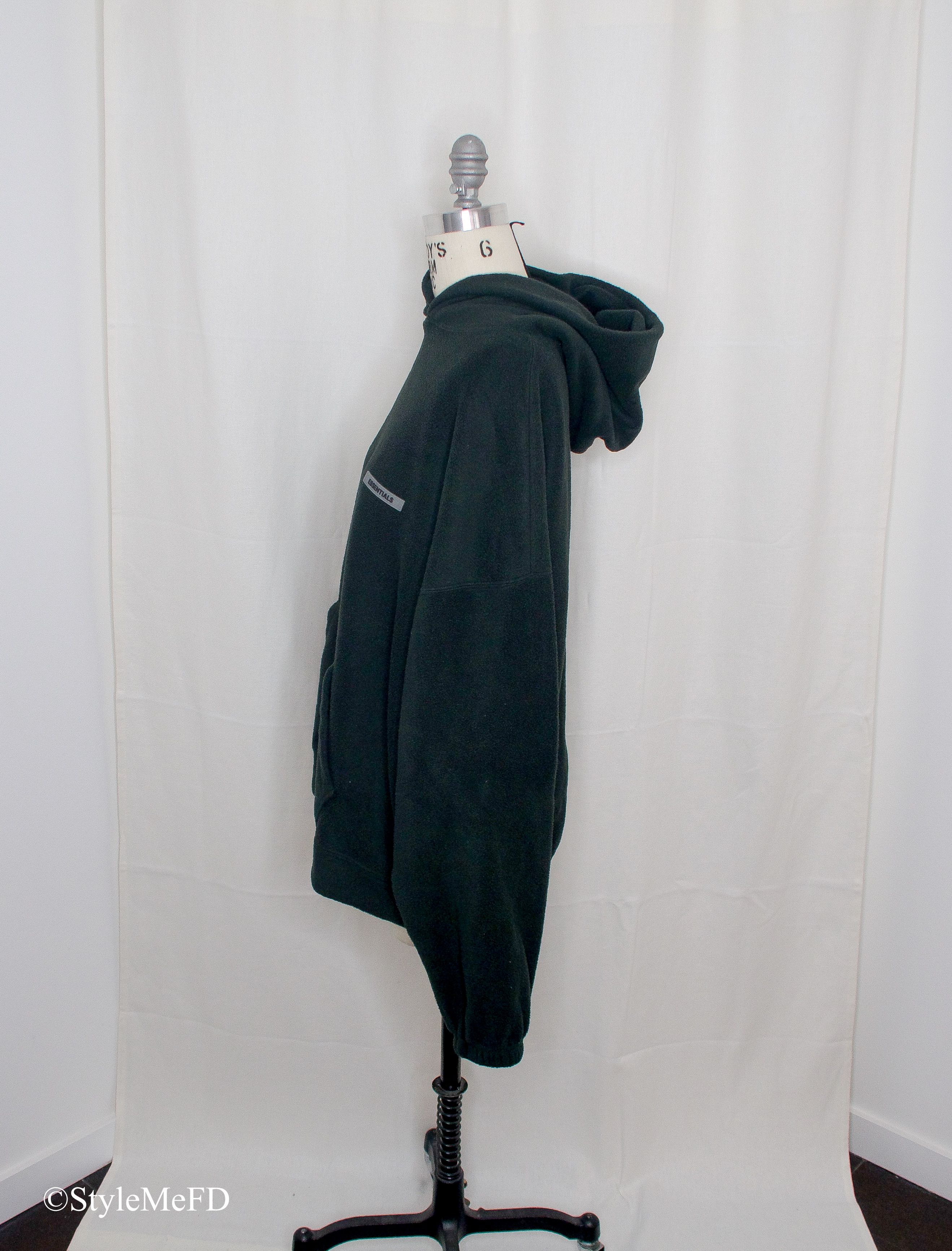 Essentials ESSENTIALS - Black Polar Fleece Hoodie - XL | Grailed