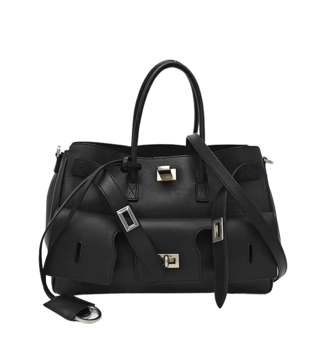 Balenciaga BALENCIAGA Bel Air Small black cowhide leather shoulder bag handbag crossbody ba Size ONE SIZE - 1 Thumbnail