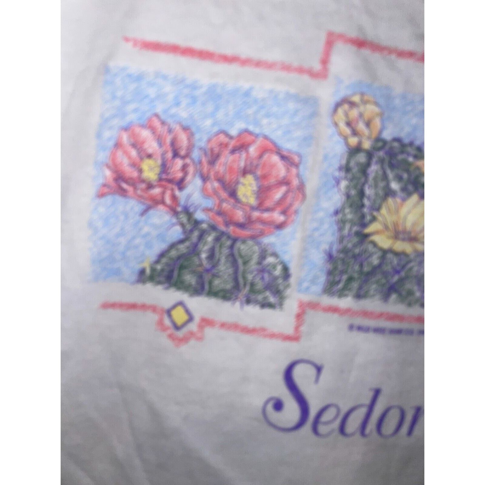 Vintage Womens Vintage Sedona Shirt Arizona Cactus Tee Top 90s XL Size XL / US 12-14 / IT 48-50 - 4 Thumbnail