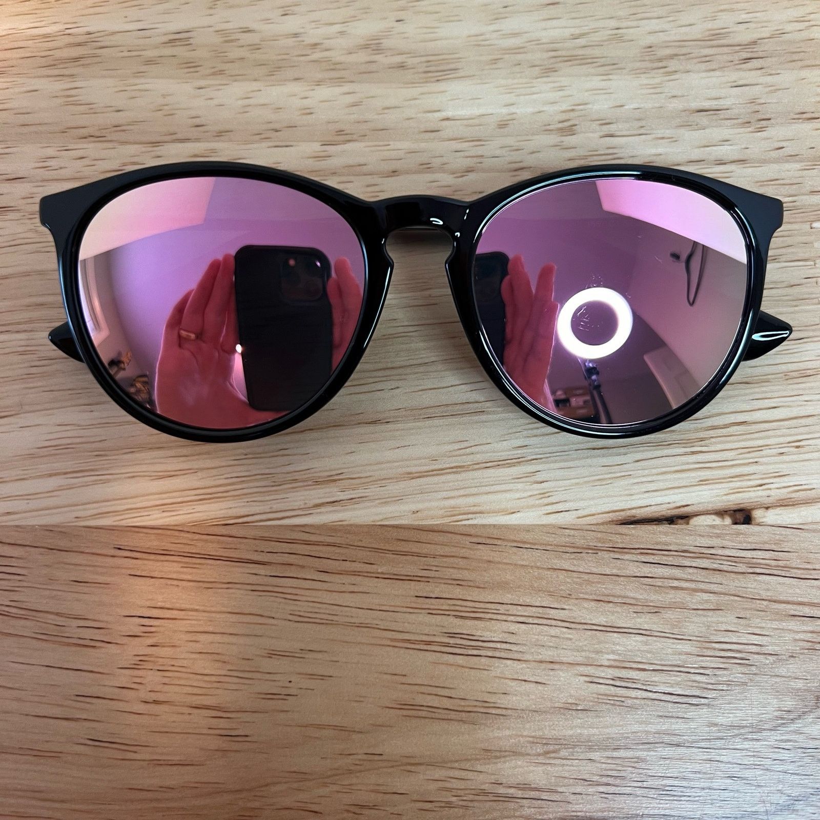 Other Sungait Vintage Round Black Sunglasses 1567 52-20-140 Unisex Size ONE SIZE - 1 Thumbnail