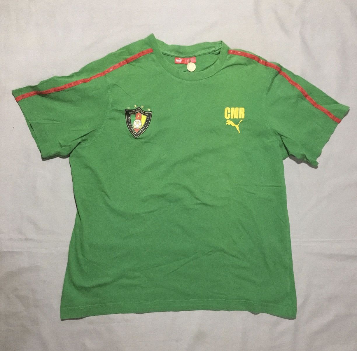 Puma Puma Vintage Cameroon Lions Football Soccer Jersey Shirt XL Size US XL / EU 56 / 4 - 1 Thumbnail