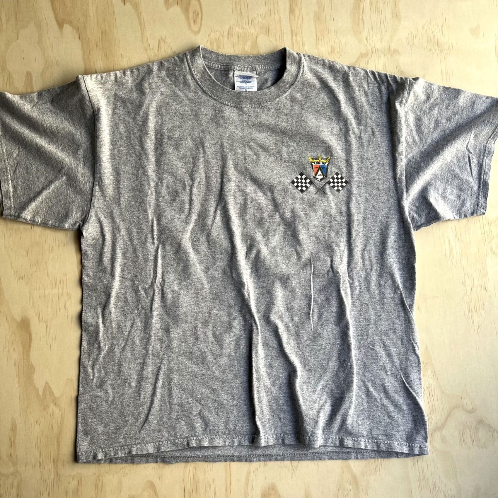 Ford Ford Thunderbird Racing Shirt Mens XL Gray Car Graphic M&O Knits Tee T-Shirt Size US XL / EU 56 / 4 - 2 Thumbnail