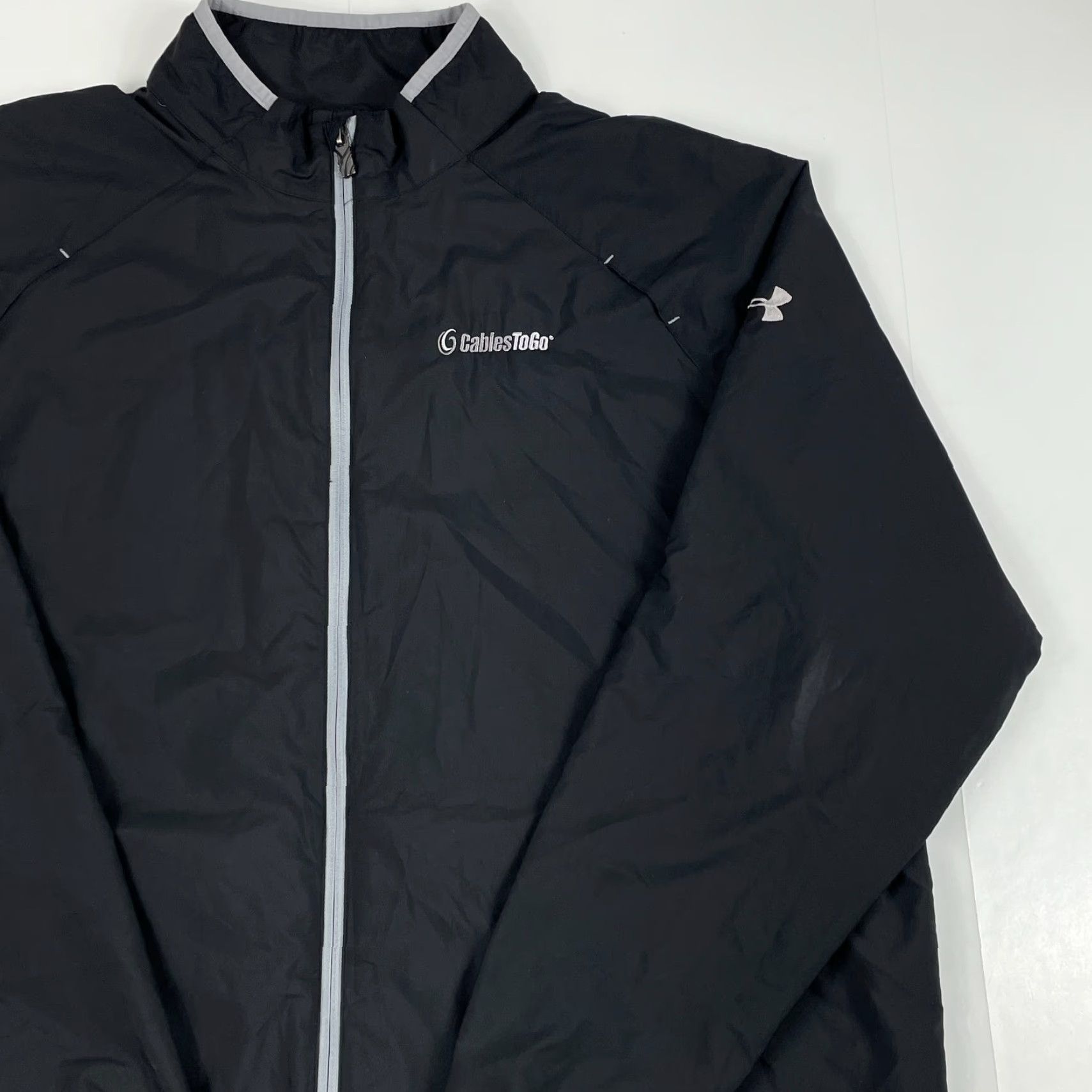 Under Armour Under Armour Jacket Men XL Black DNA Golf Full Zip Windbreaker Soft Shell Logo Size US XL / EU 56 / 4 - 3 Thumbnail