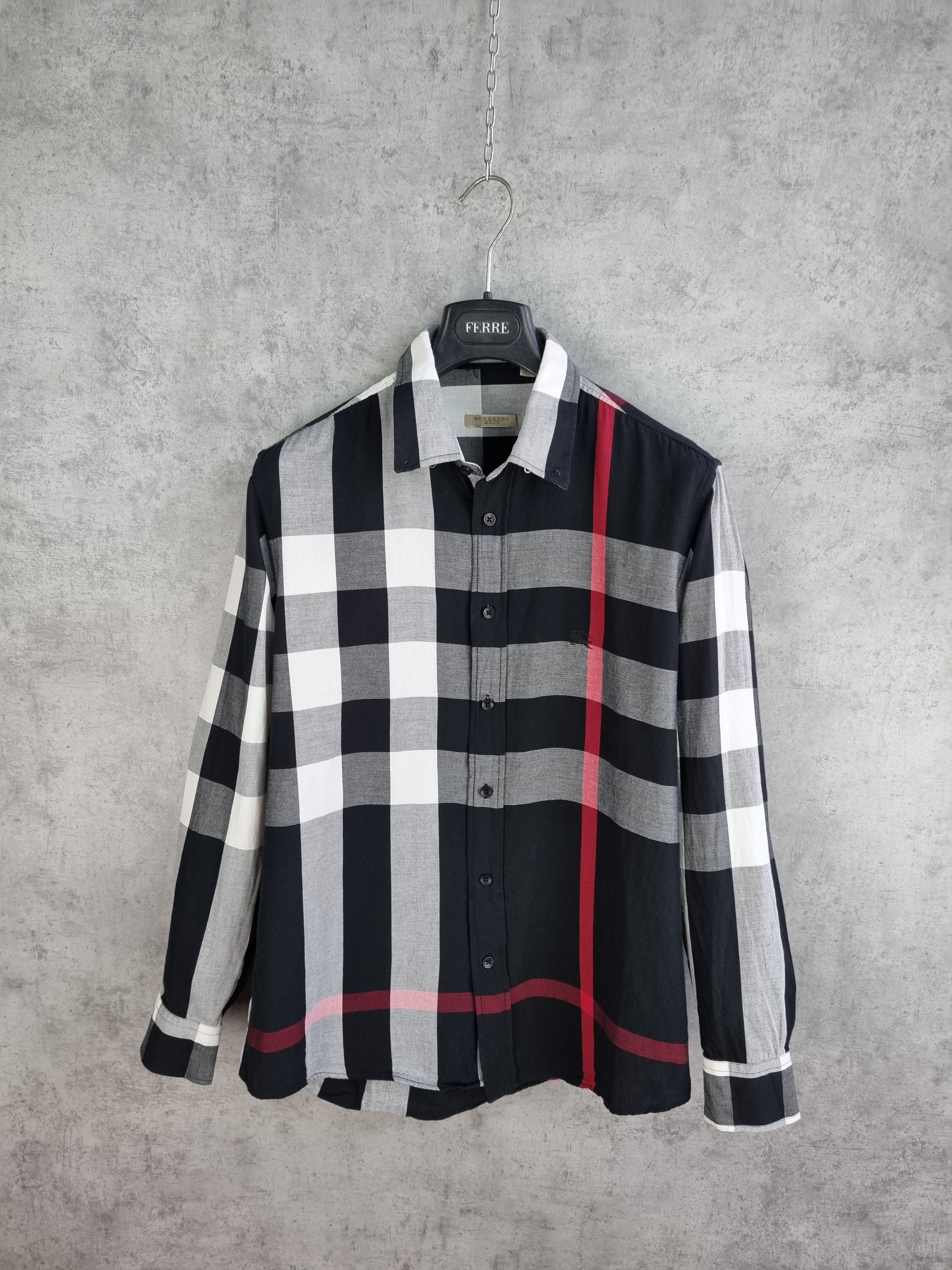 Burberry × Burberry Prorsum Burberry Nova Check Cotton Shirt Size US L / EU 52-54 / 3 - 10 Thumbnail