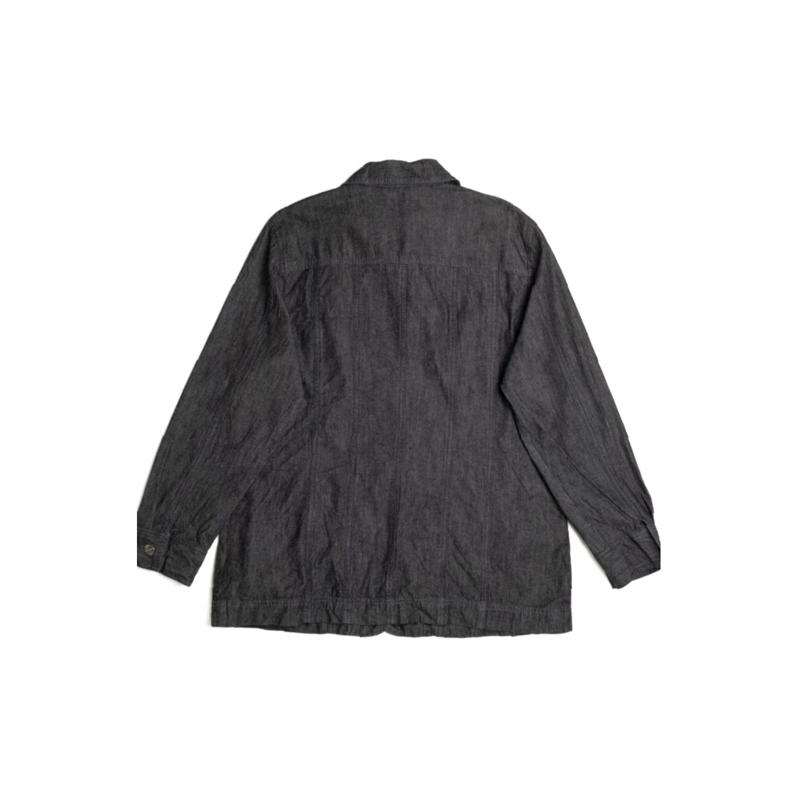 Northern Reflections VINTAGE Northern Reflections Black Denim Jacket Large Button-Up Pockets Shirt Adults Large Black Denim Jacket Size US L / EU 52-54 / 3 - 2 Thumbnail