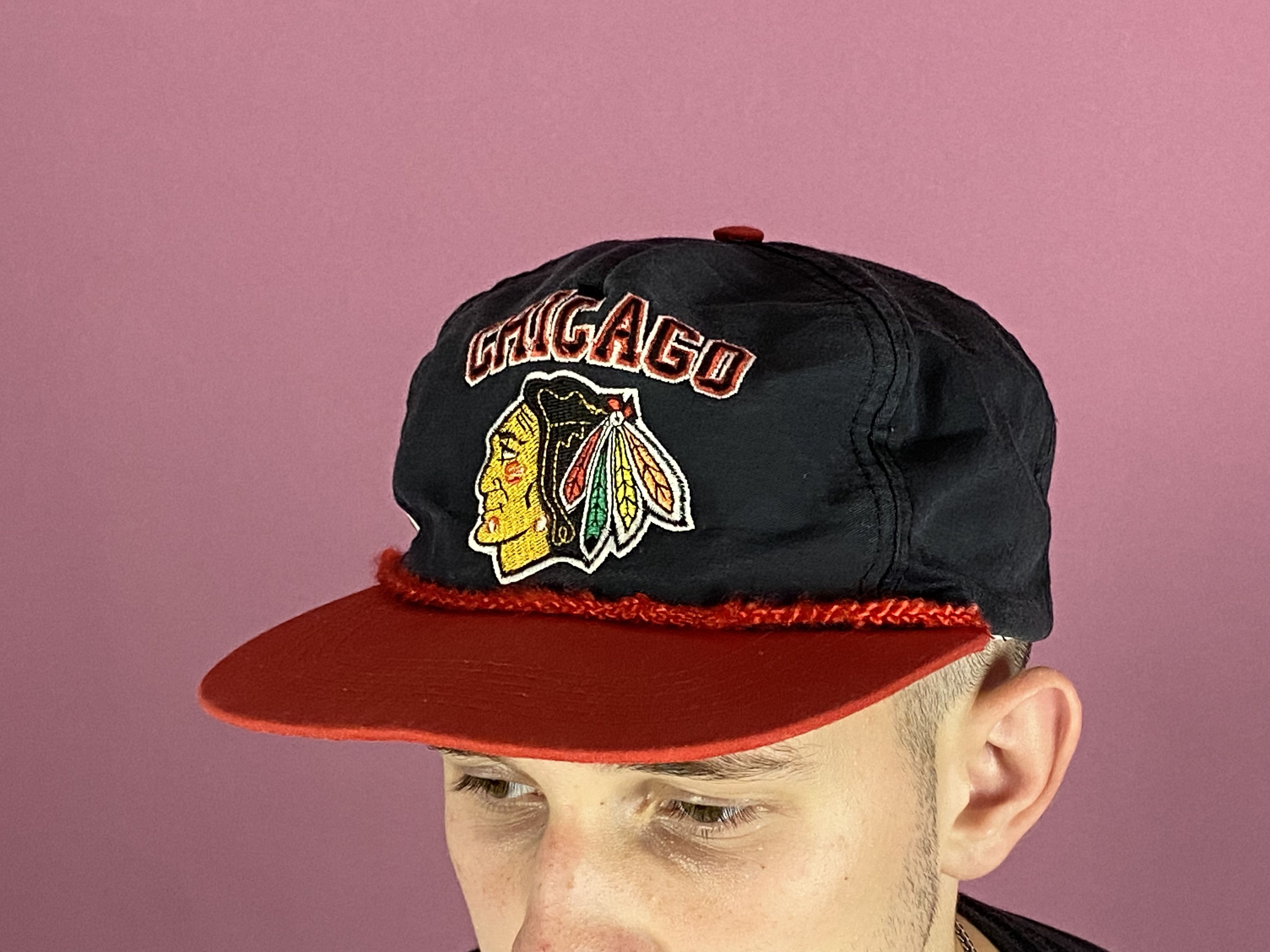 Vintage 1991 Chicago Blackhawks ProOne Vintage Men's Snapback Cap Size ONE SIZE - 1 Thumbnail
