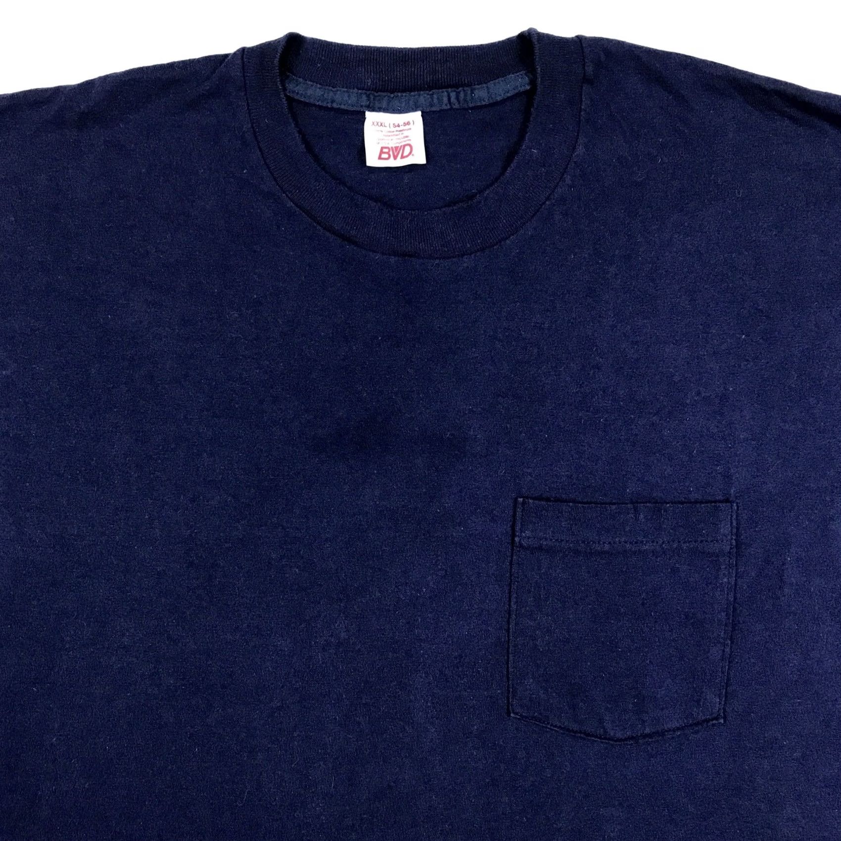 Vintage VINTAGE B.V.D T-Shirt 3XL Navy Blue Crew Neck Short Sleeve Men 90s 80s Beach Surf Rock Size US XXL / EU 58 / 5 - 4 Thumbnail