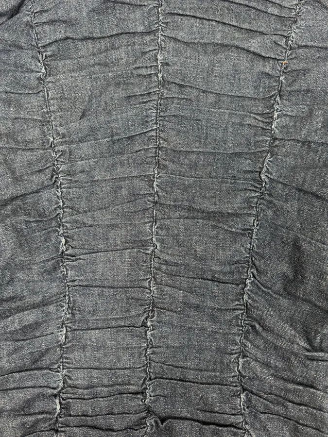 Moschino Moschino Navy Gathered Denim Zip-Up Jacket Size S / US 4 / IT 40 - 9 Thumbnail