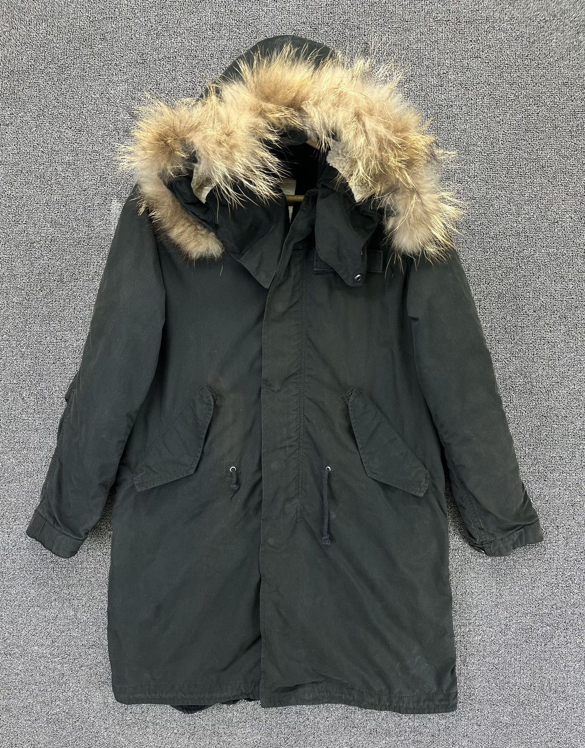 Avirex Vintage Avirex MFG Fur Hoodie Parka Rare Jacket Size S / US 4 / IT 40 - 1 Thumbnail