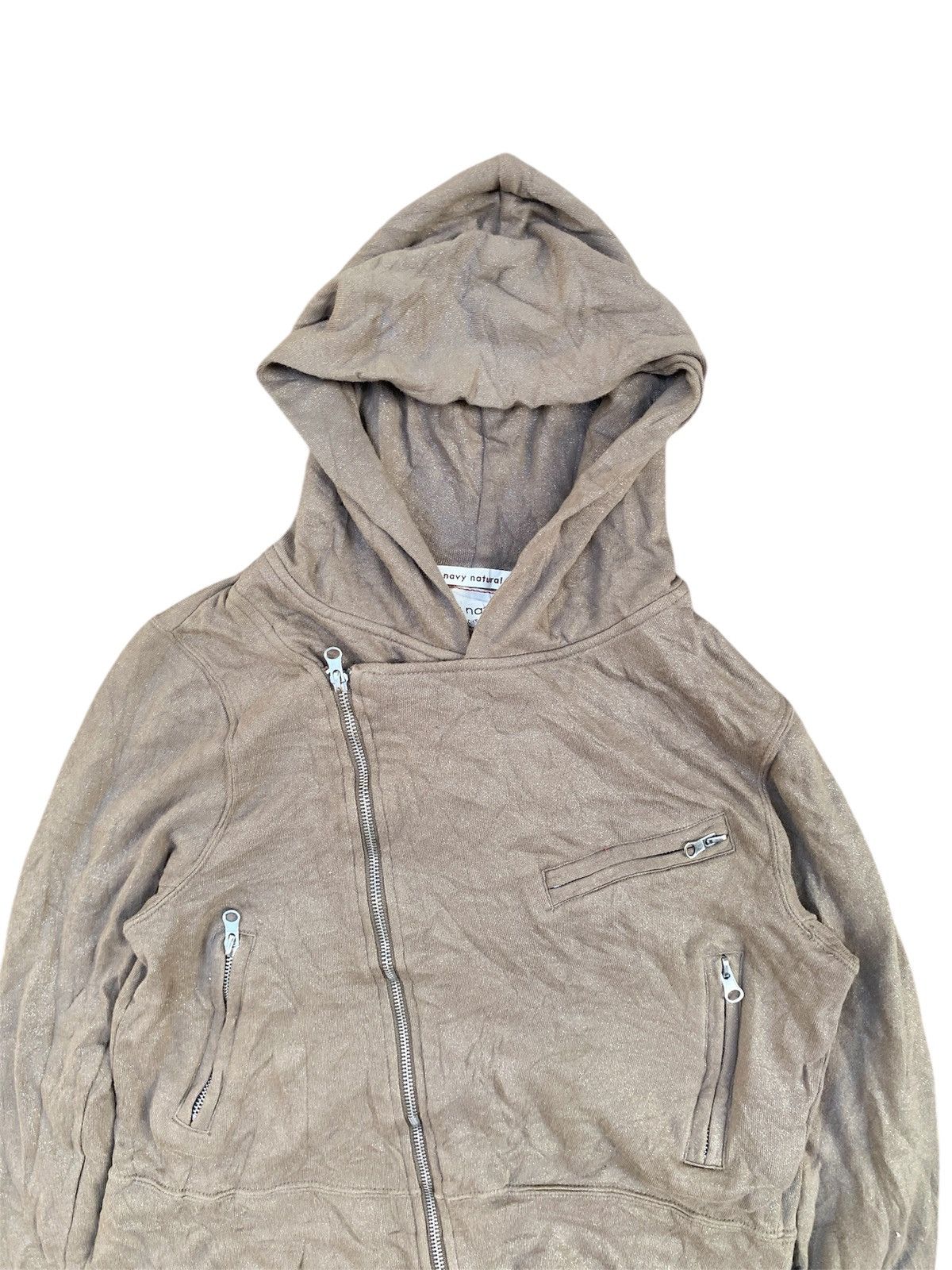 14th Addiction Japanese Navy Natural Asymmetrical Zipper Hoodie Size US S / EU 44-46 / 1 - 5 Thumbnail