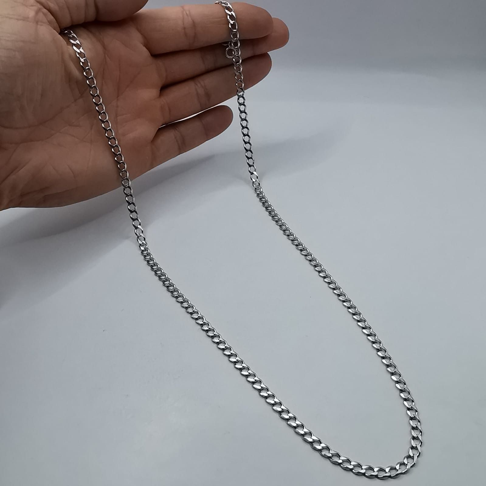 Sterling Silver Vintage Jewelry Chain, 925 Sterling Silver, Signed 21,29g Size ONE SIZE - 3 Thumbnail