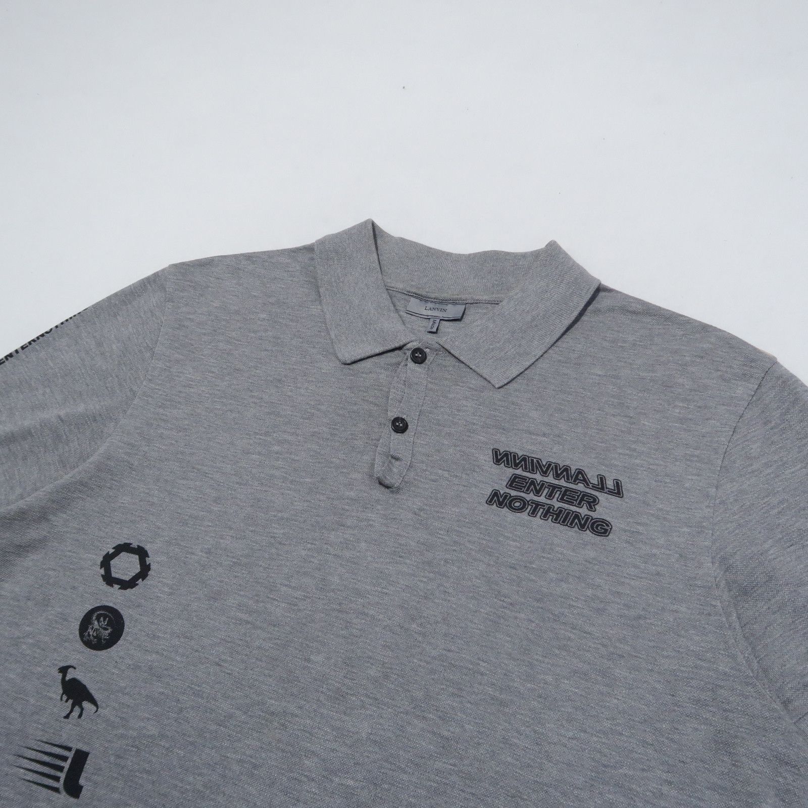 Lanvin SS18 Lanvin Paris "Reverse Enter Nothing" Psychedelic Polo Size US M / EU 48-50 / 2 - 3 Thumbnail