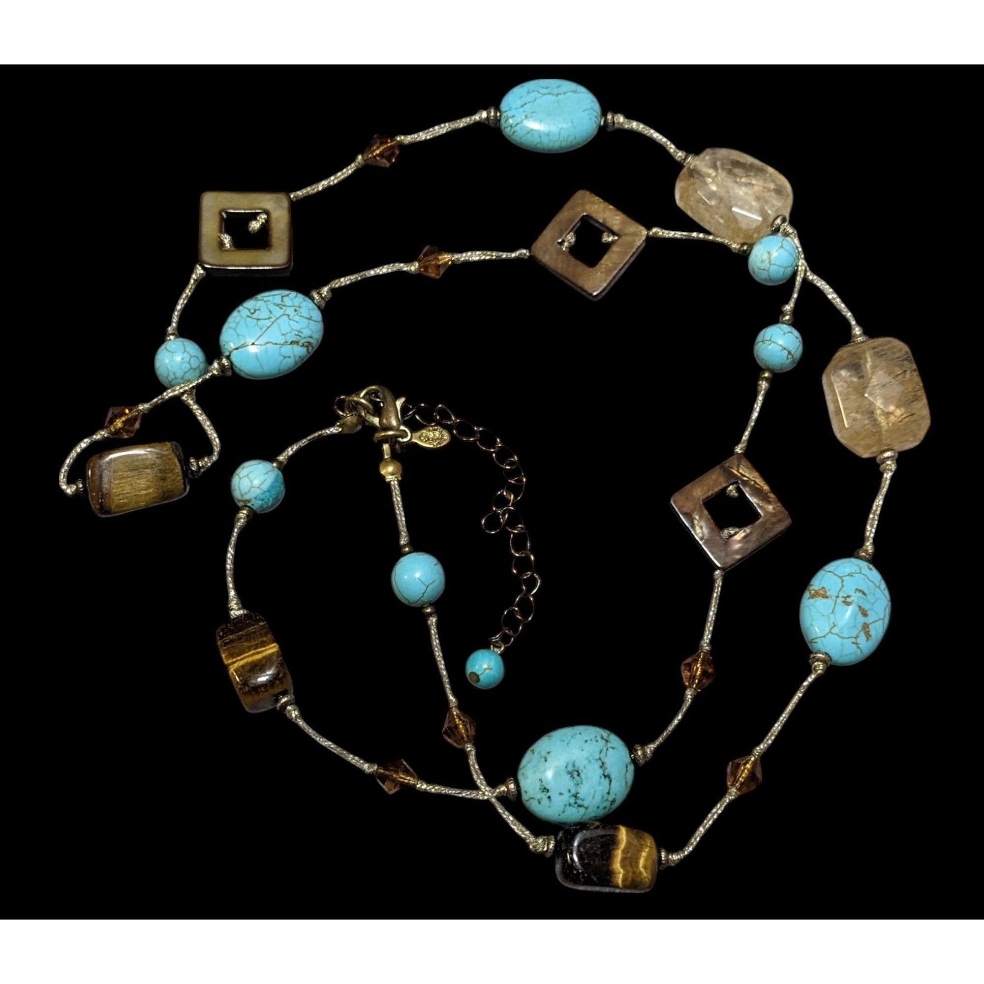 Other Vintage Premier Designs Mutli Gemstone Beaded Necklace Size ONE SIZE - 1 Thumbnail