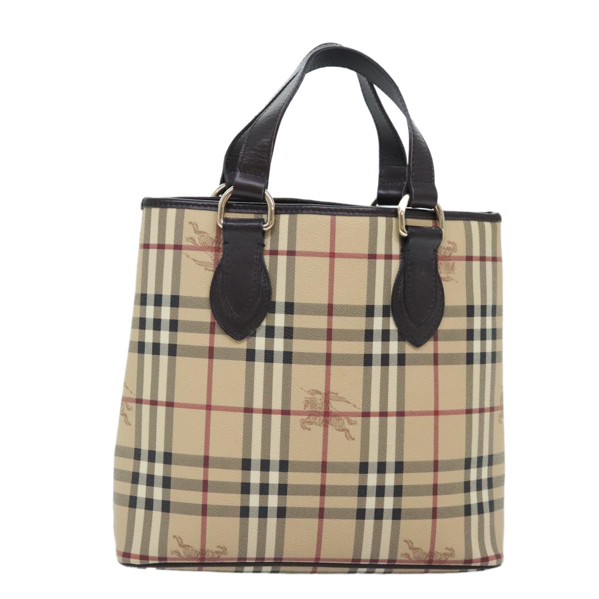 Burberry Nova Check Beige Canvas Handbag (Pre-Owned) Size ONE SIZE - 1 Thumbnail
