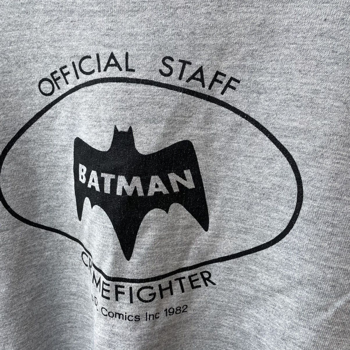 Vintage 🔥Vintage 1982 Batman Dc Comics Crime Fight Promo Sweatshirts Size US L / EU 52-54 / 3 - 6 Thumbnail