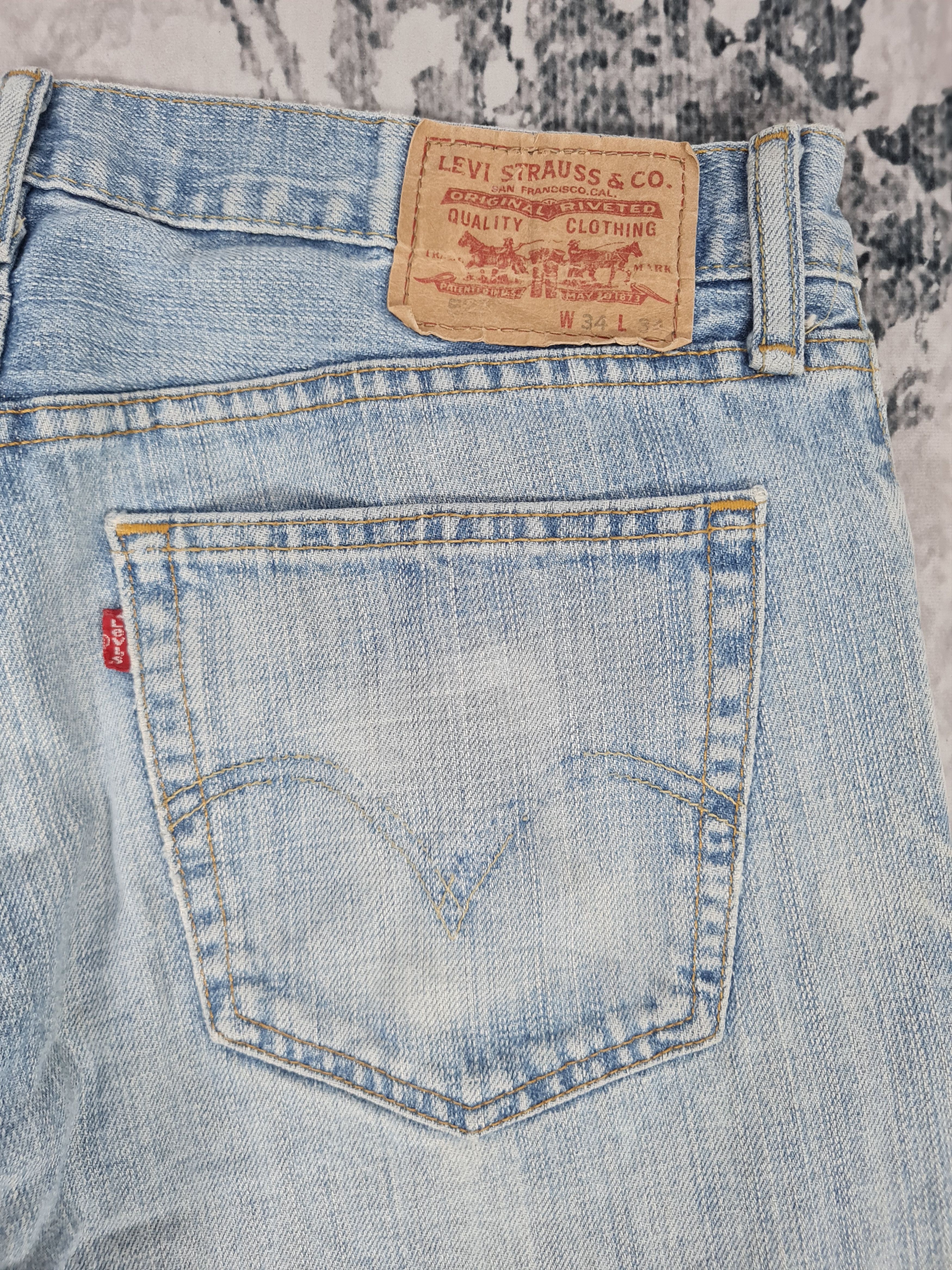 Levi's Vtg LEVIS 527 Bootcut Ripped Light Blue L0357 Size 35X34 Size US 35 - 11 Thumbnail