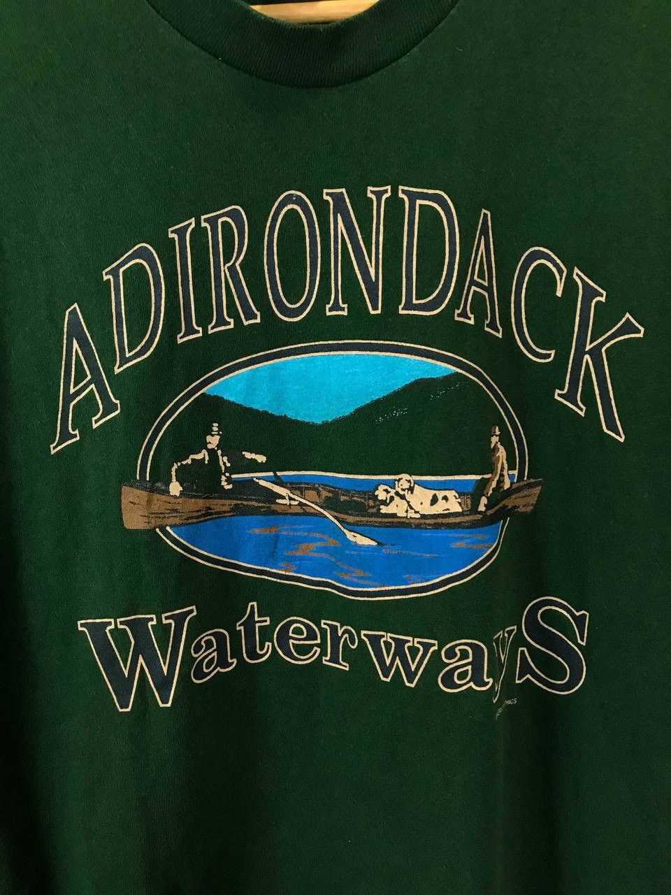 Vintage Adirondack Waterways made in USA vintage single stitch tee Size US M / EU 48-50 / 2 - 3 Thumbnail