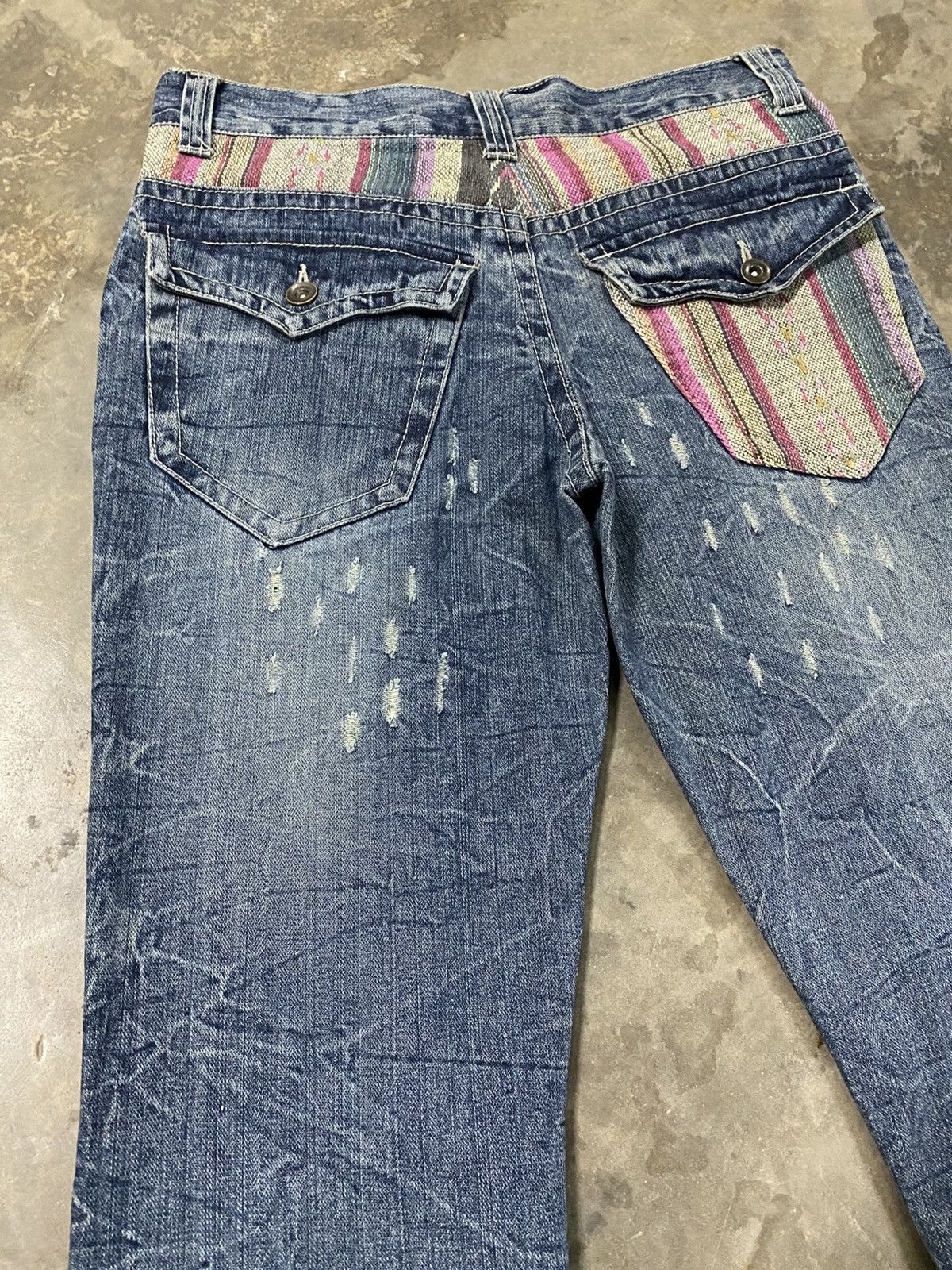 Hysteric Glamour × If Only Was True × Tornado Mart Flare Jeans Jungle Storm Claws Distressed act191 Size US 30 / EU 46 - 4 Thumbnail