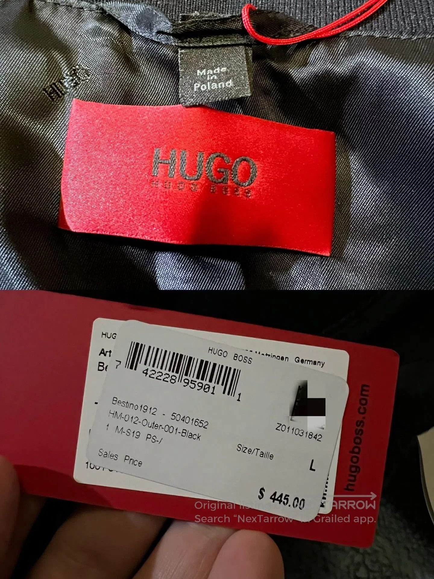 Hugo Boss Hugo Boss Scaled Shine Bomber Jacket. Size US L / EU 52-54 / 3 - 7 Thumbnail