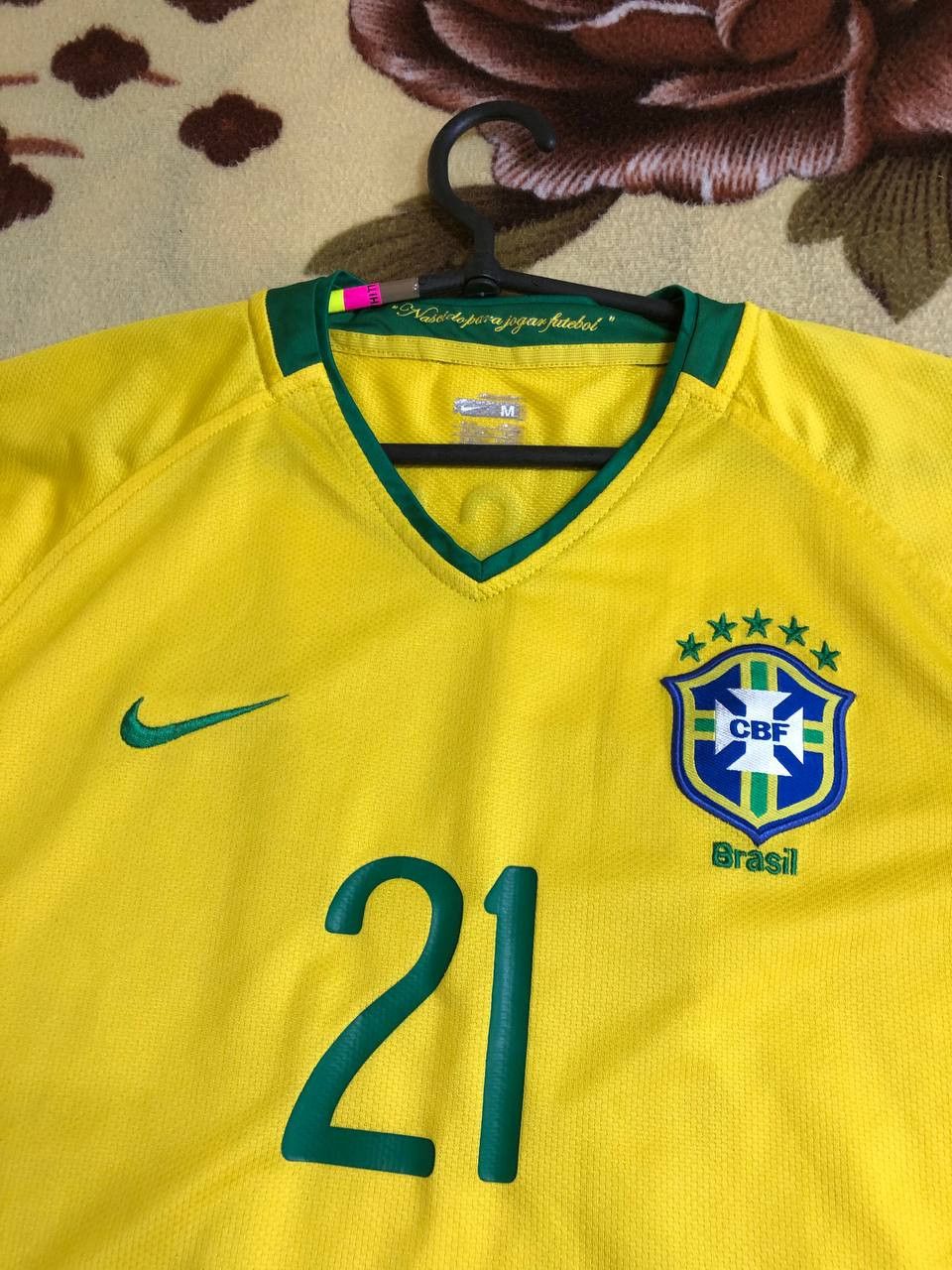 Nike Nike BRAZIL NIKE FOOTBALL SOCCER HOME JERSEY #21 Size US M / EU 48-50 / 2 - 8 Thumbnail