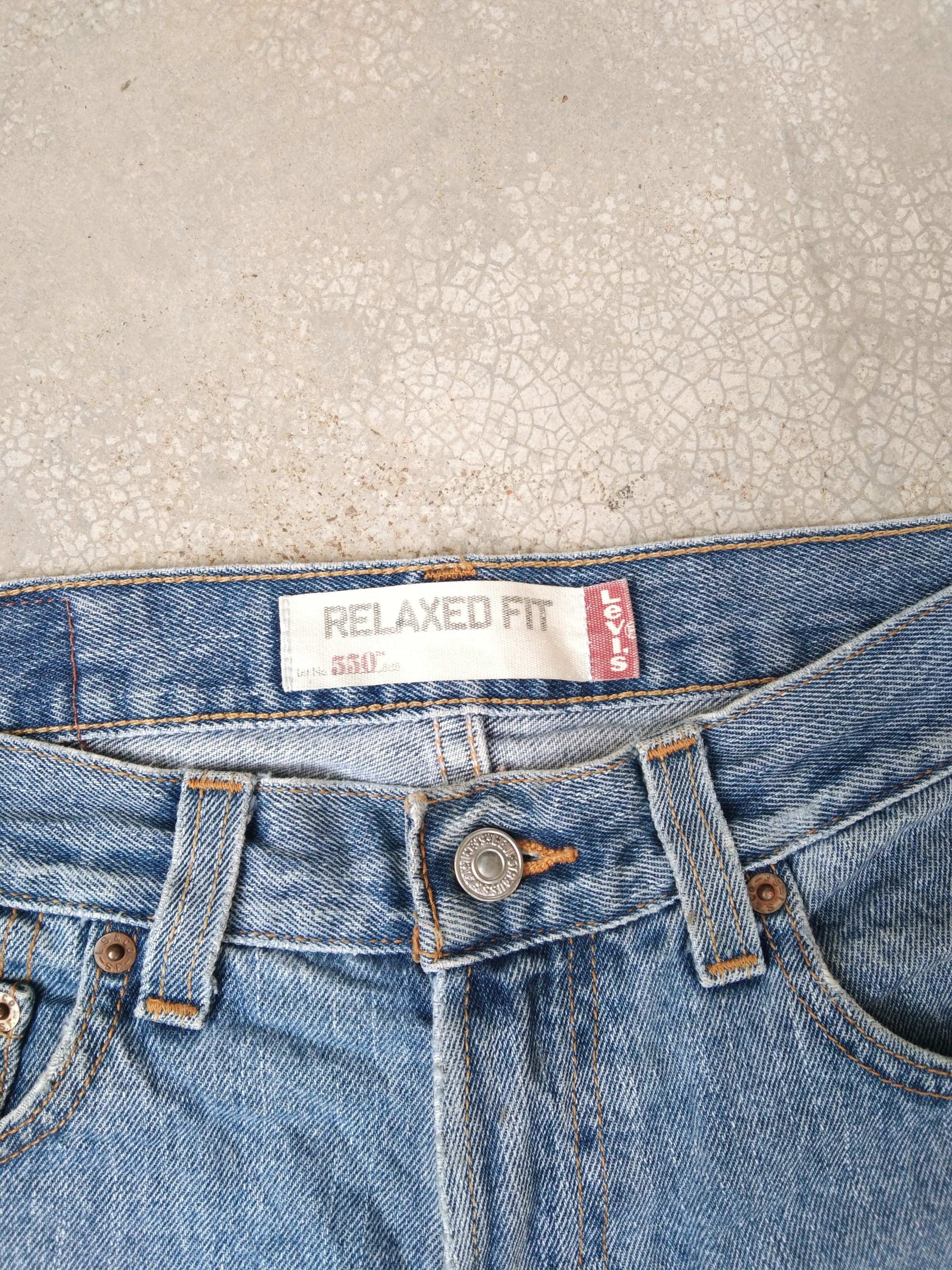 Levi's Vintage Levi's Jeans 550 Blue Washed Relaxed Fit 29x30 Size US 29 - 4 Thumbnail