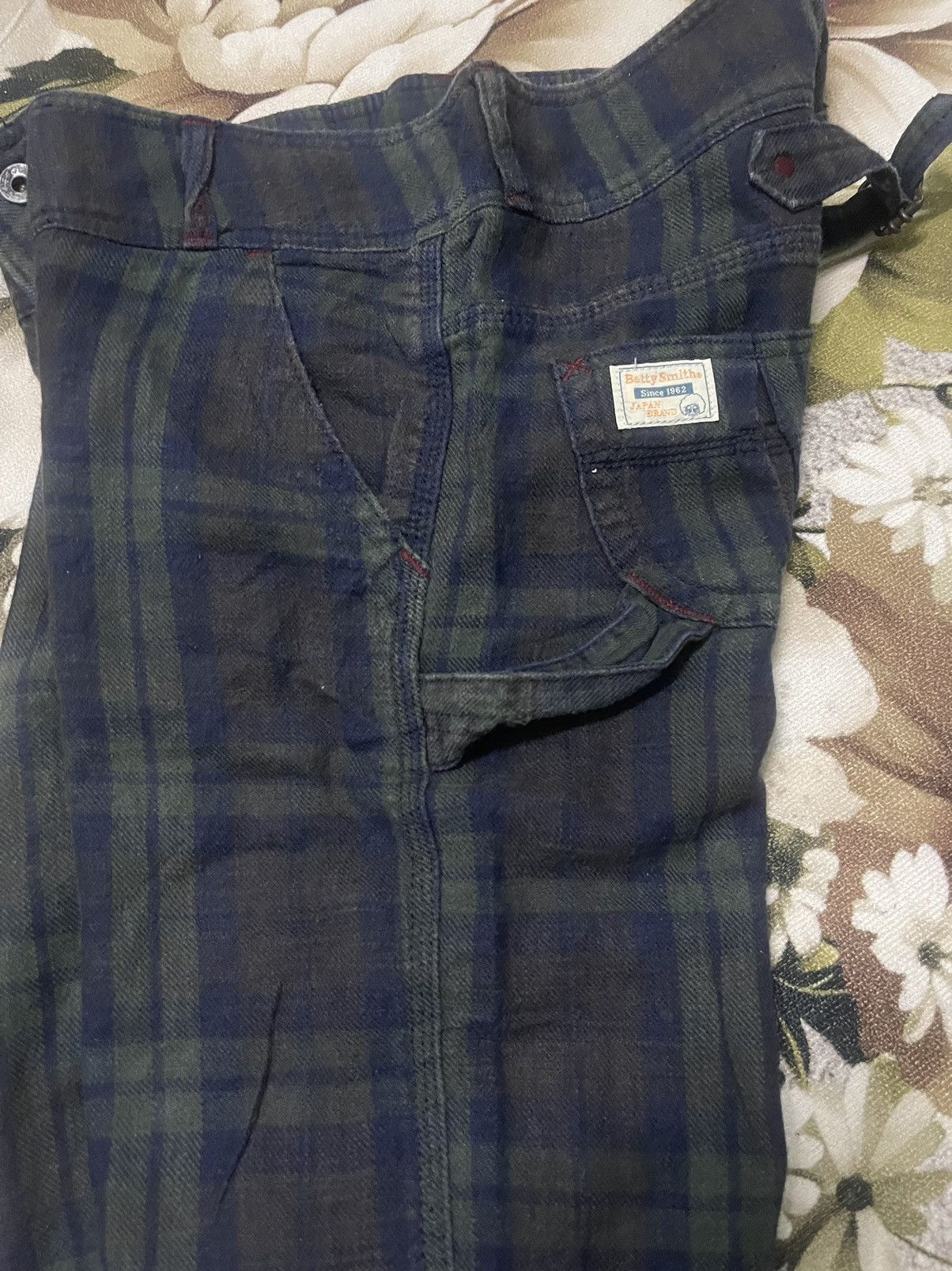 Japanese Brand Betty Smith Bootcut Carpenter Buckled Back Size US 31 - 6 Thumbnail