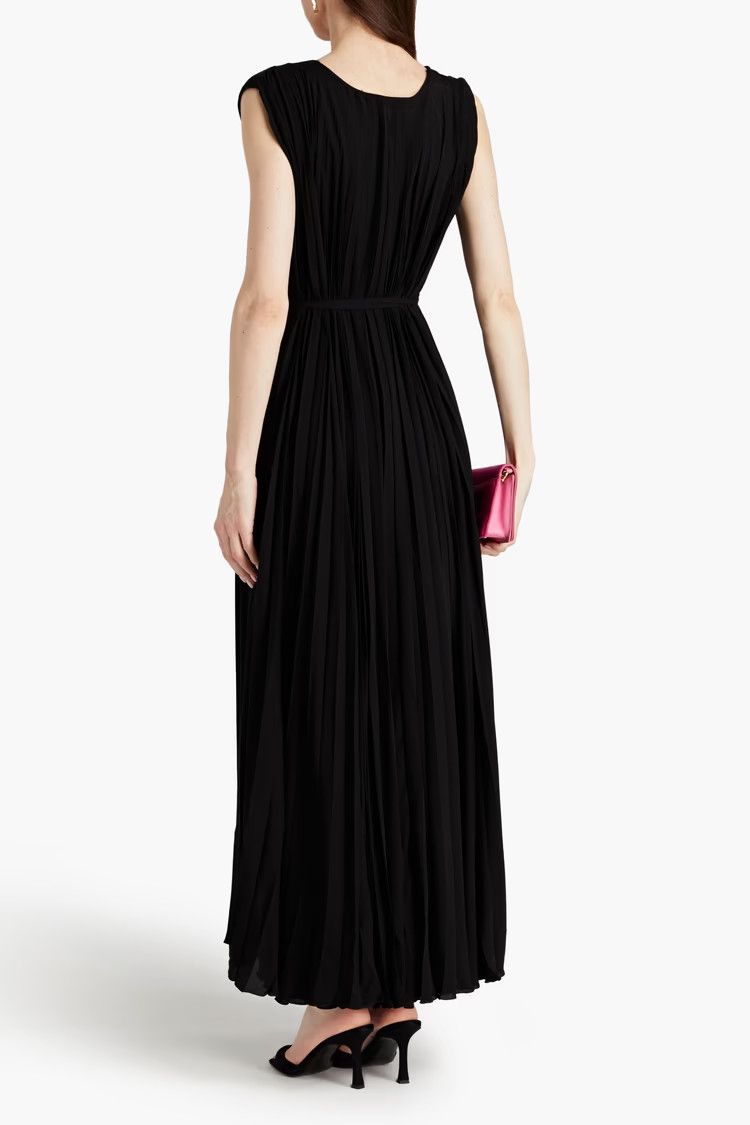 Valentino o1y0226 Maxi Dress in Black Size M / US 6-8 / IT 42-44 - 3 Thumbnail