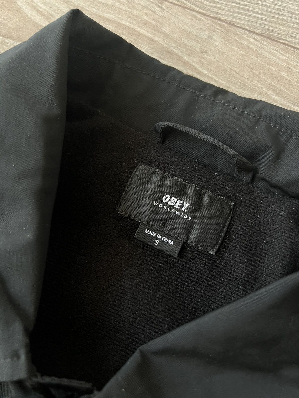 Designer × Obey ‼️Obey Big logo Streetwear Nylon Fleece Tech Coach Jacket‼️ Size US S / EU 44-46 / 1 - 15 Thumbnail